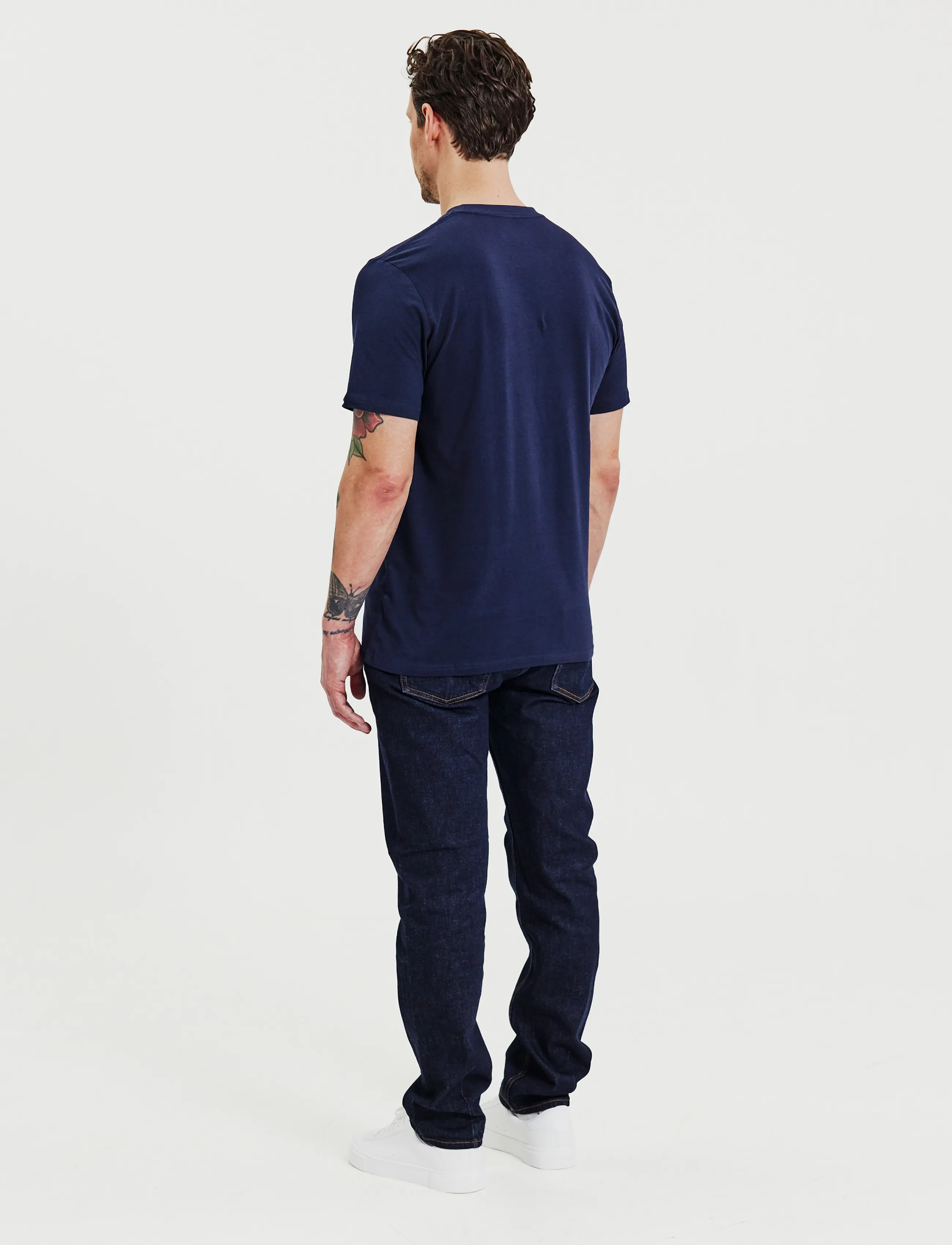 Bread & Boxers - Lightweight tee - efterårstøj - dark navy - 4