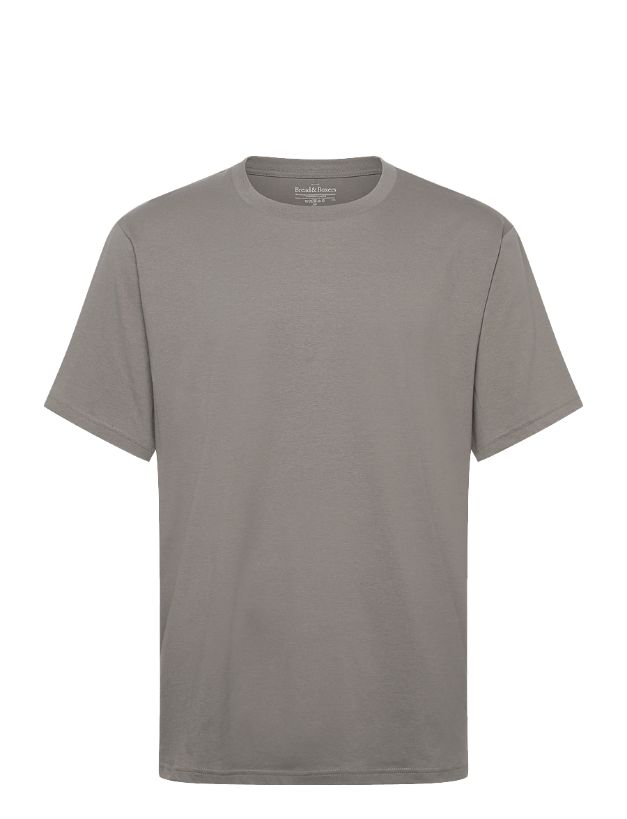 Bread & Boxers - Lightweight Tee - nattrøjer - fog grey - 0