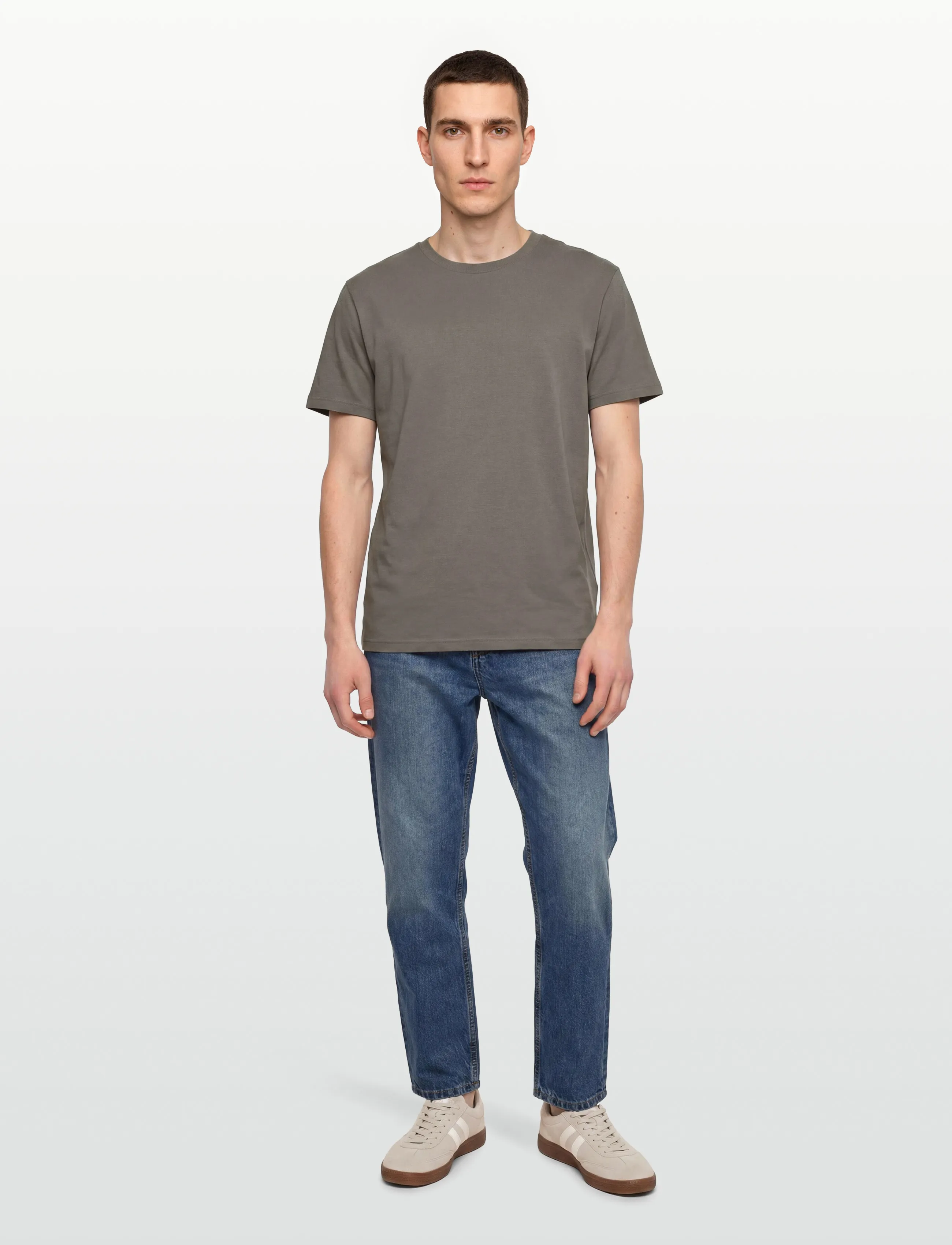Bread & Boxers - Lightweight Tee - pyjamasöverdelar - fog grey - 0