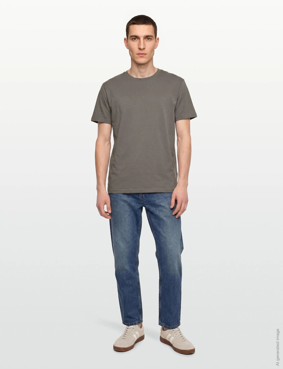 Bread & Boxers - Lightweight Tee - nattrøjer - fog grey - 0