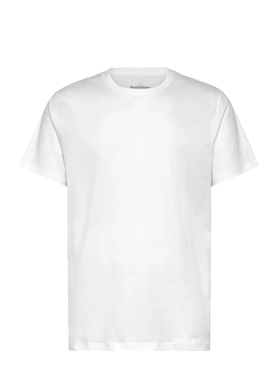 Bread & Boxers - Lightweight Tee - nattrøjer - white - 0