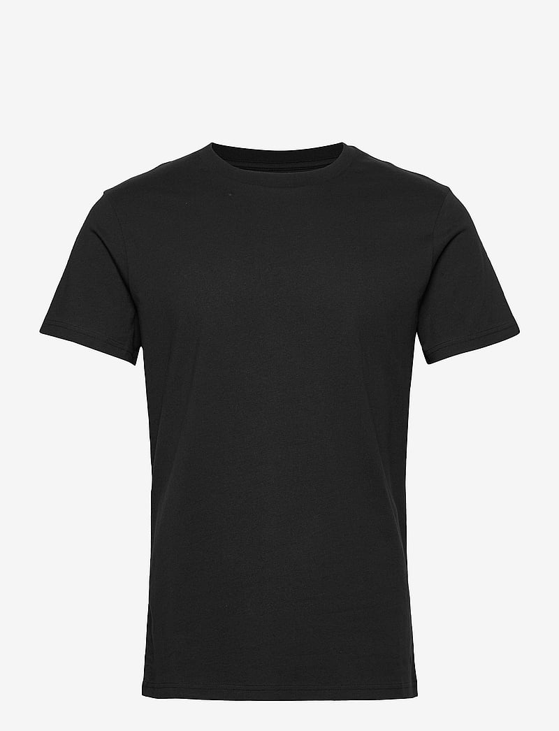 Bread & Boxers - Crew-Neck Cotton - kortärmade t-shirts - black - 1