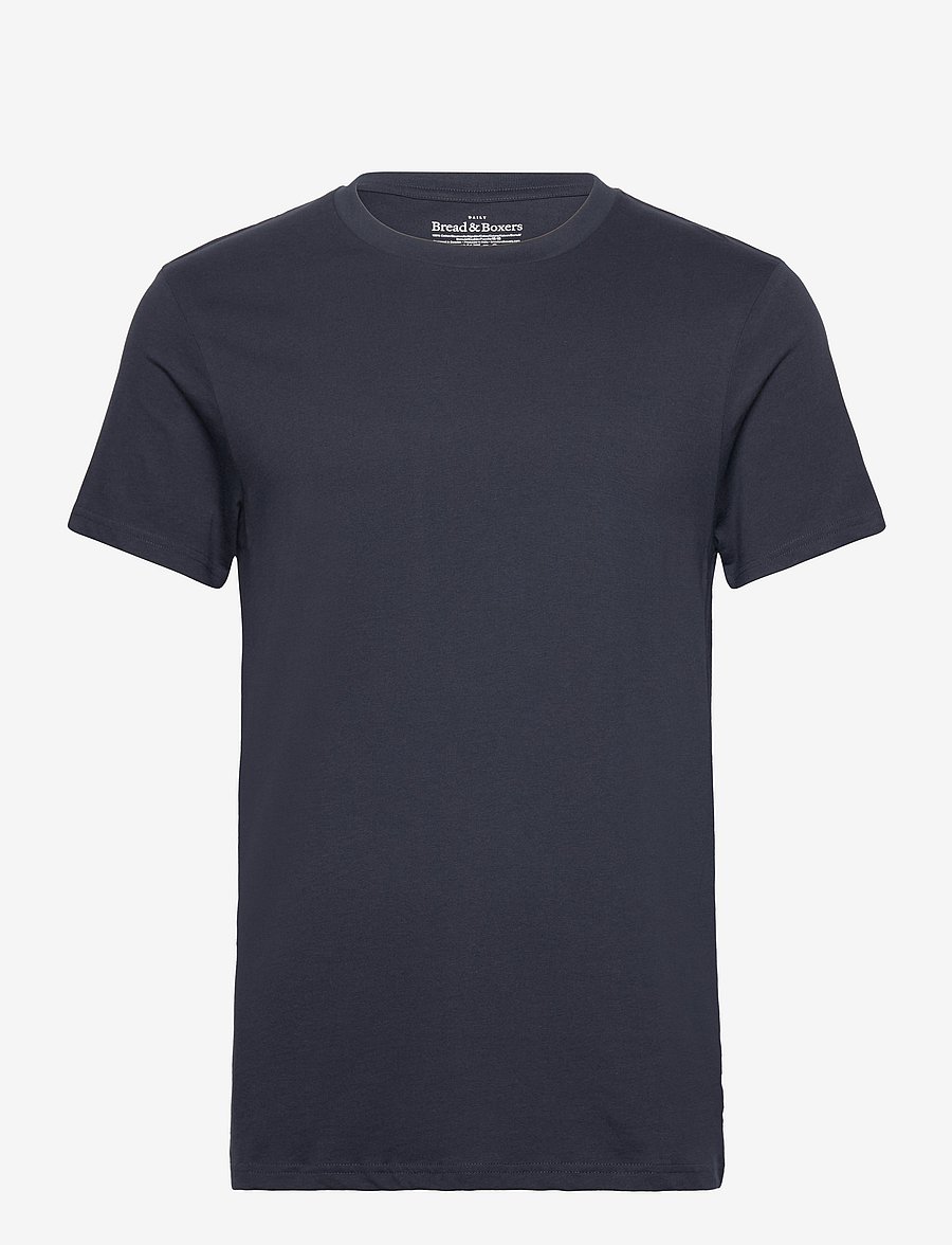 Bread & Boxers - Crew-Neck Regular - short-sleeved t-shirts - dark navy - 1