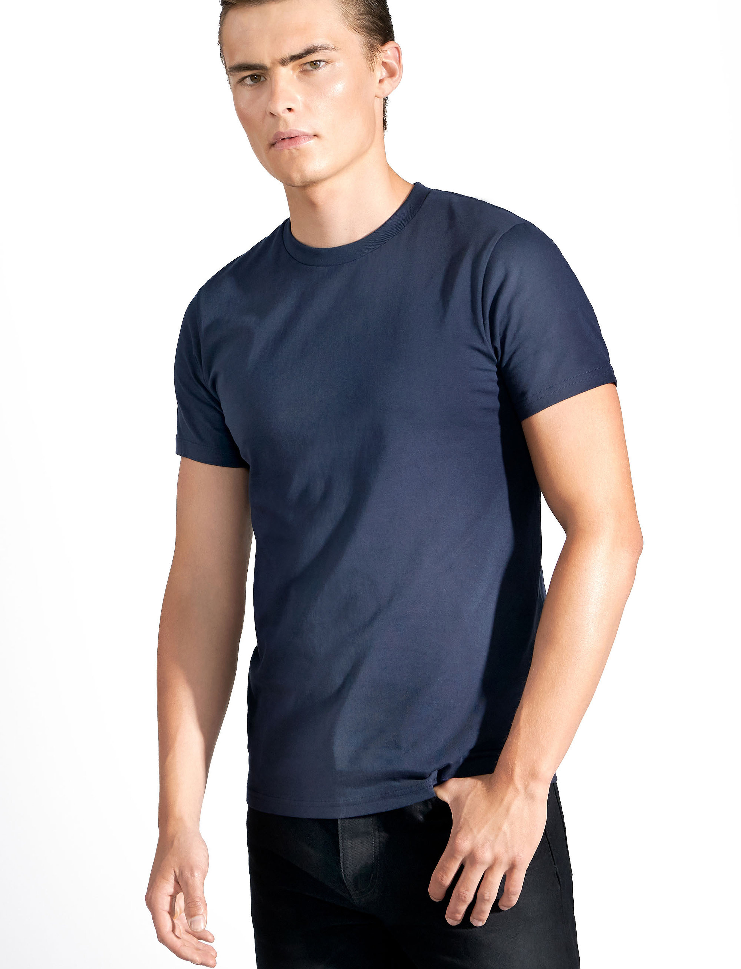 Bread & Boxers Crew-Neck Regular - T-shirts - DARK NAVY / navy