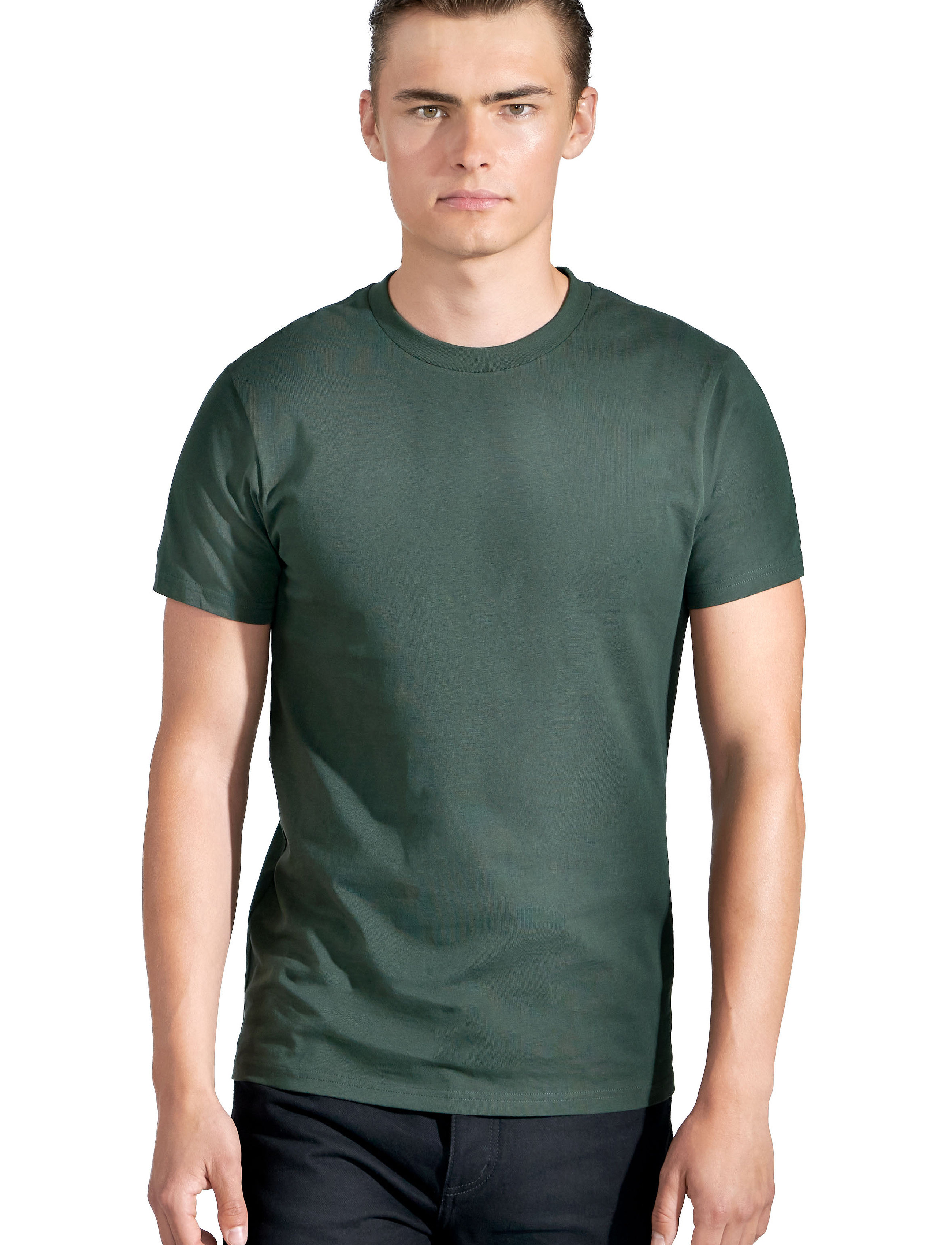 Bread & Boxers - Crew-Neck Regular - madalaimad hinnad - forrest green - 3