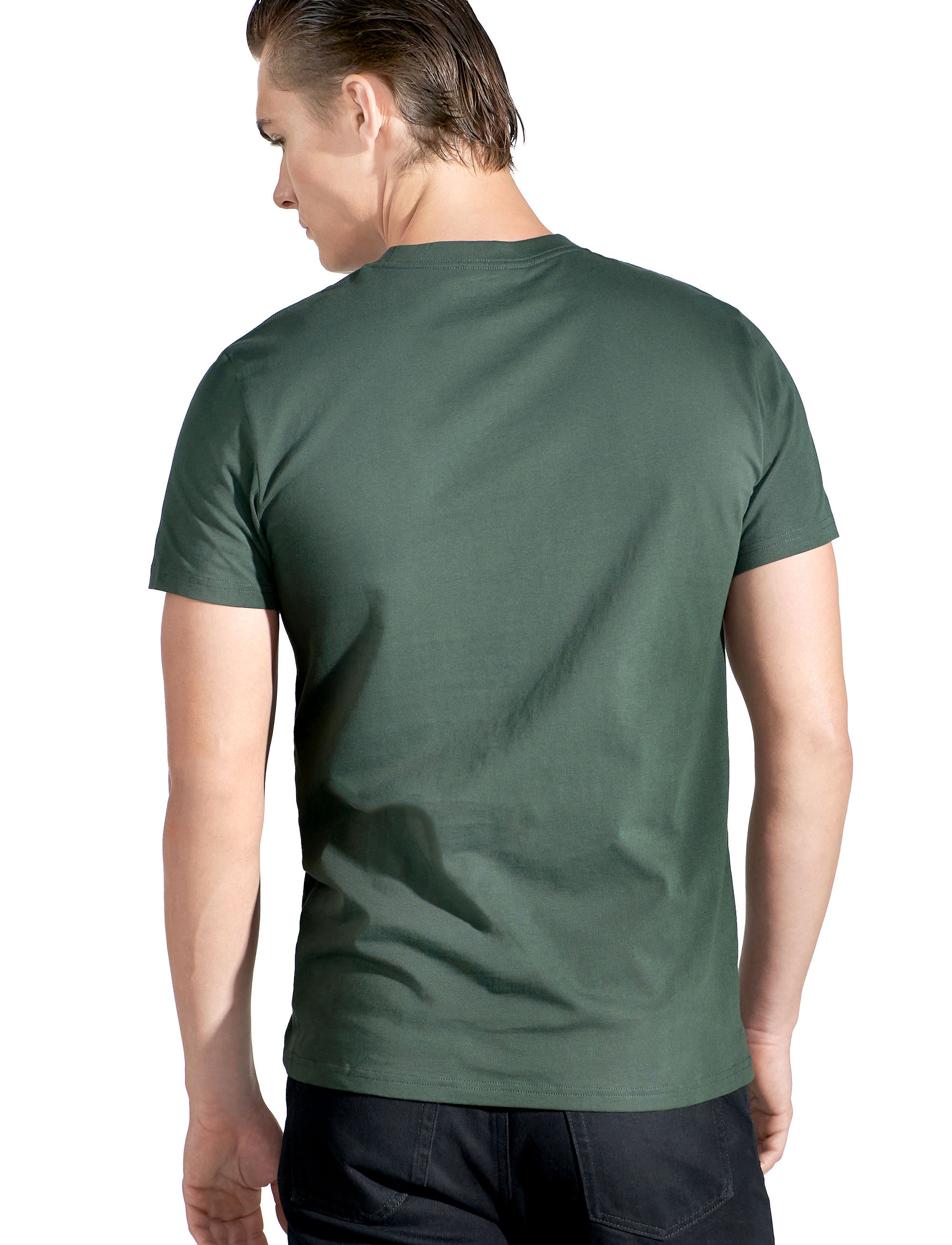 Bread & Boxers - Crew-Neck Regular - madalaimad hinnad - forrest green - 5