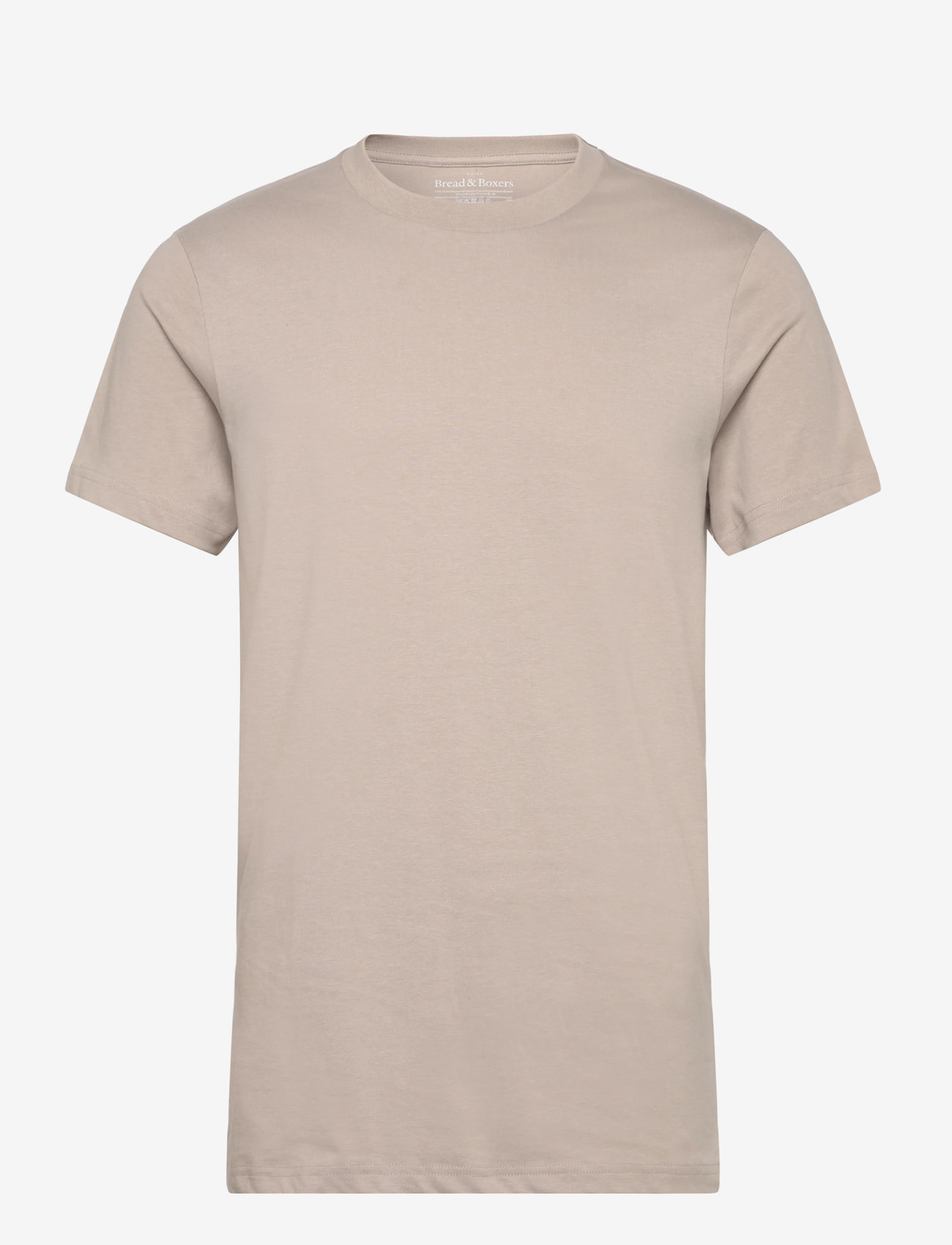 Bread & Boxers - Crew-Neck Cotton - efterårstøj - greige - 0