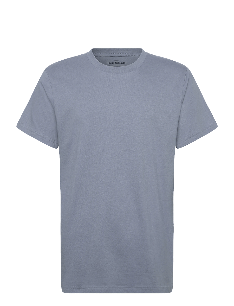 Bread & Boxers - Crew-Neck Regular - short-sleeved t-shirts - haze blue - 0