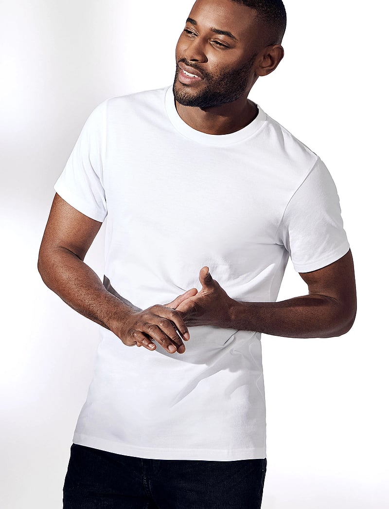 Bread & Boxers - Crew-Neck Regular - lyhythihaiset - white - 3