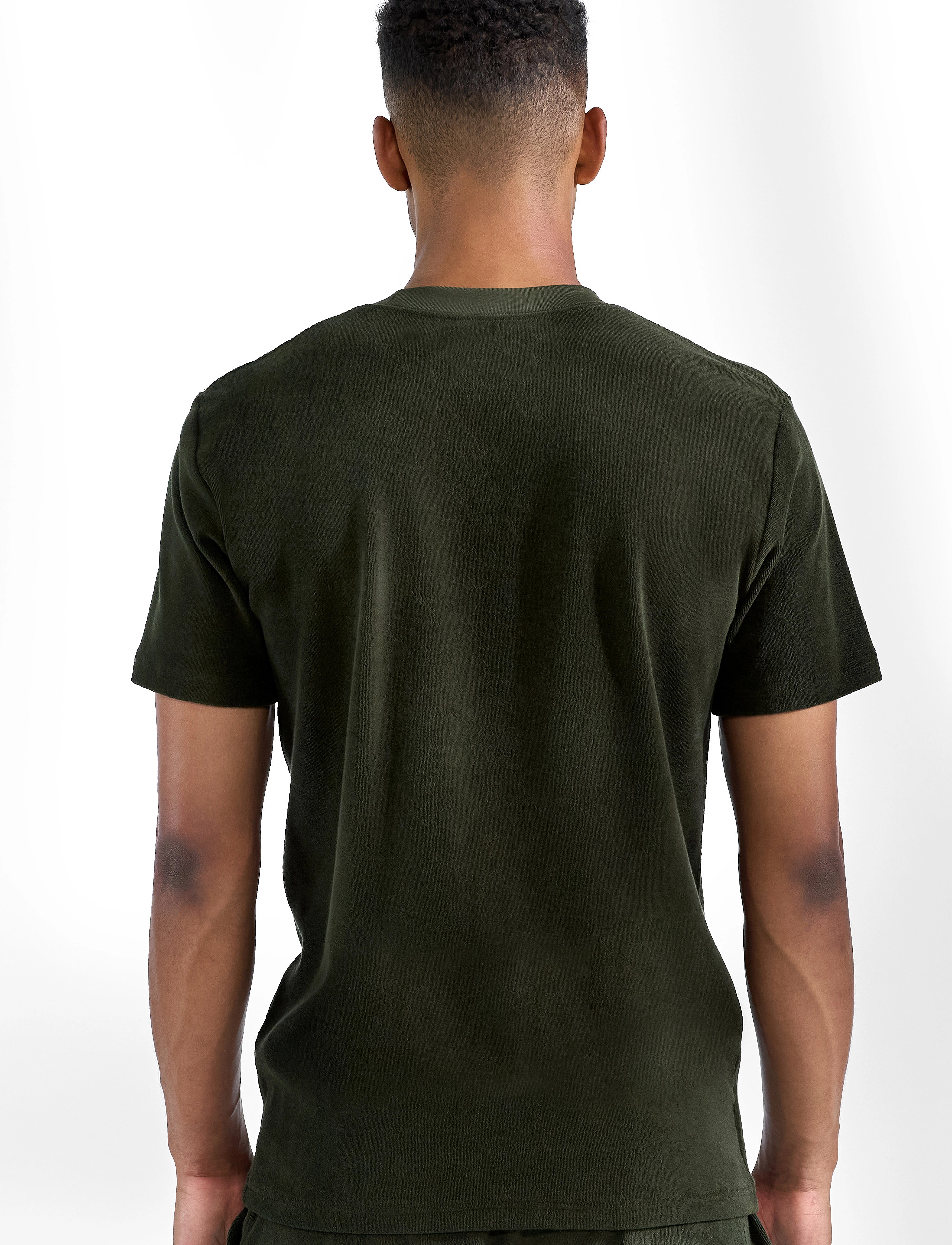 Bread & Boxers - Terry Tee - t-shirts - army green - 3