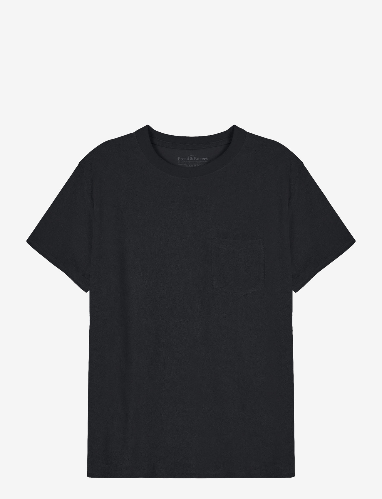 Bread & Boxers - Terry Tee - herbstliche kleidung - black - 0