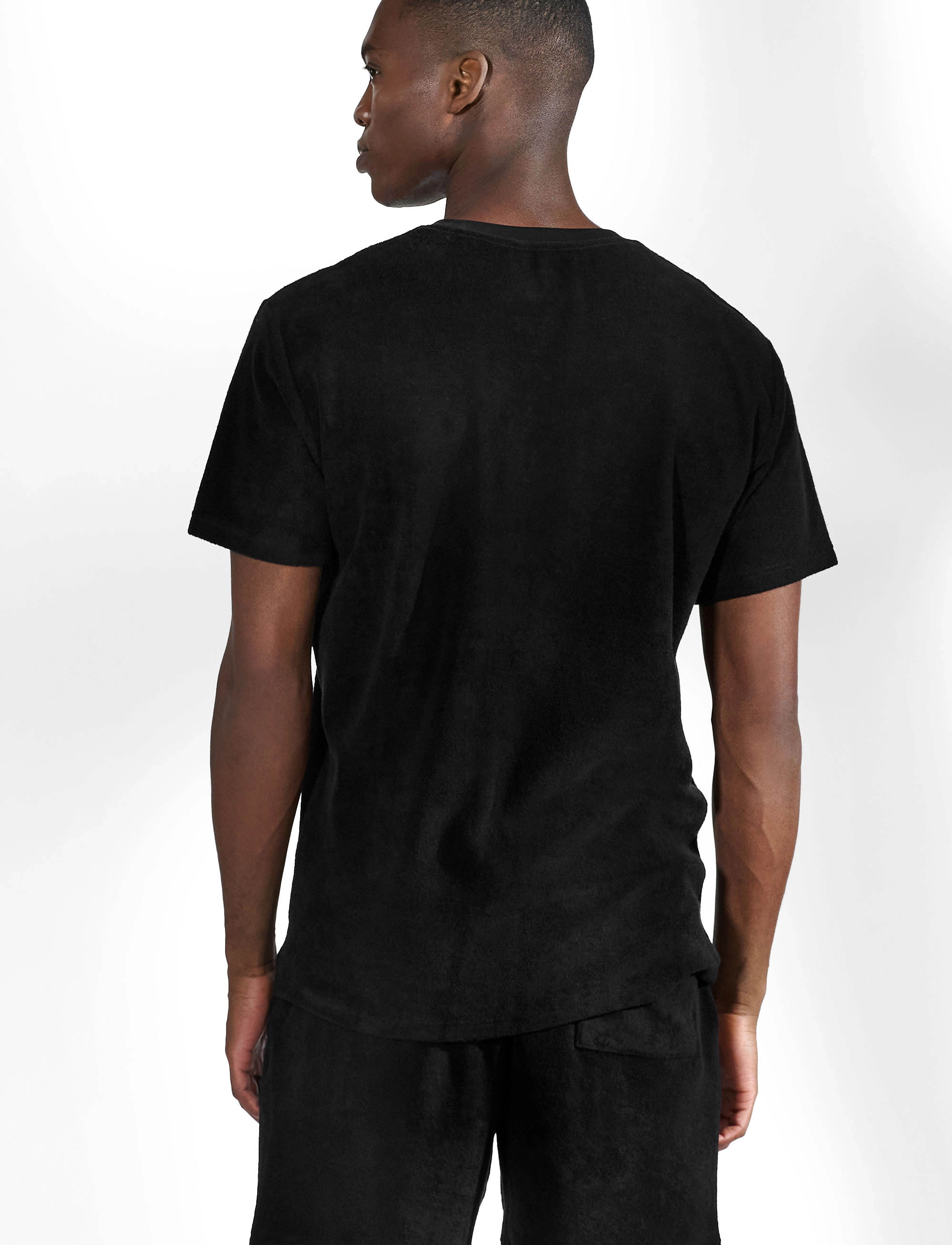 Bread & Boxers - Terry Tee - short-sleeved t-shirts - black - 2