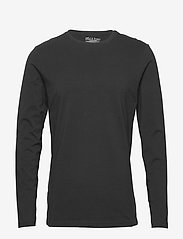 Bread & Boxers - Long sleeve - långärmade t-shirts - black - 0