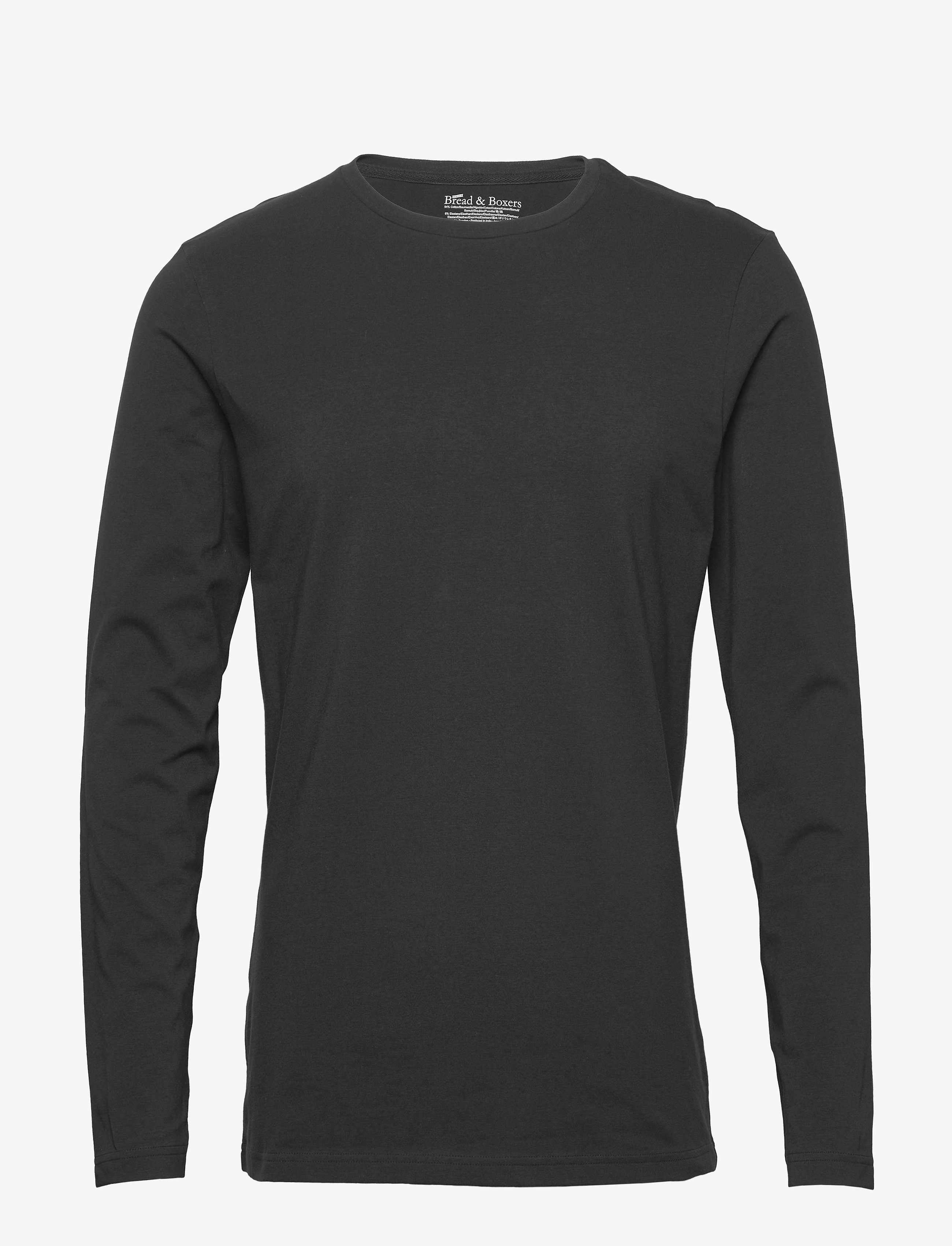 Bread & Boxers Long sleeve Slim - Bread & Boxers - BLACK / black