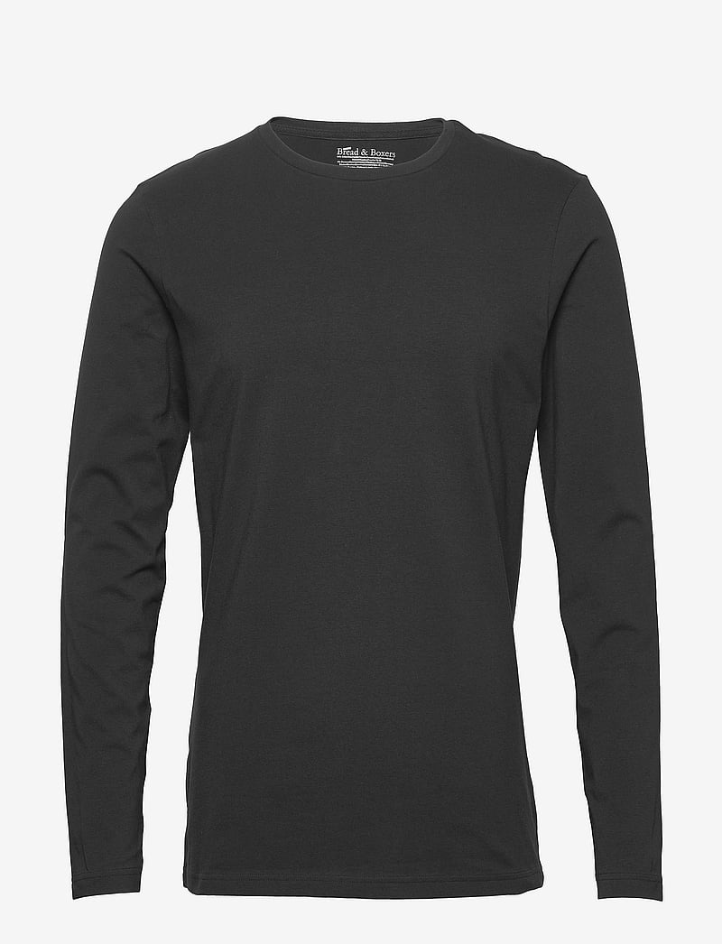 Bread & Boxers - Long sleeve Slim - langärmelig - black - 1