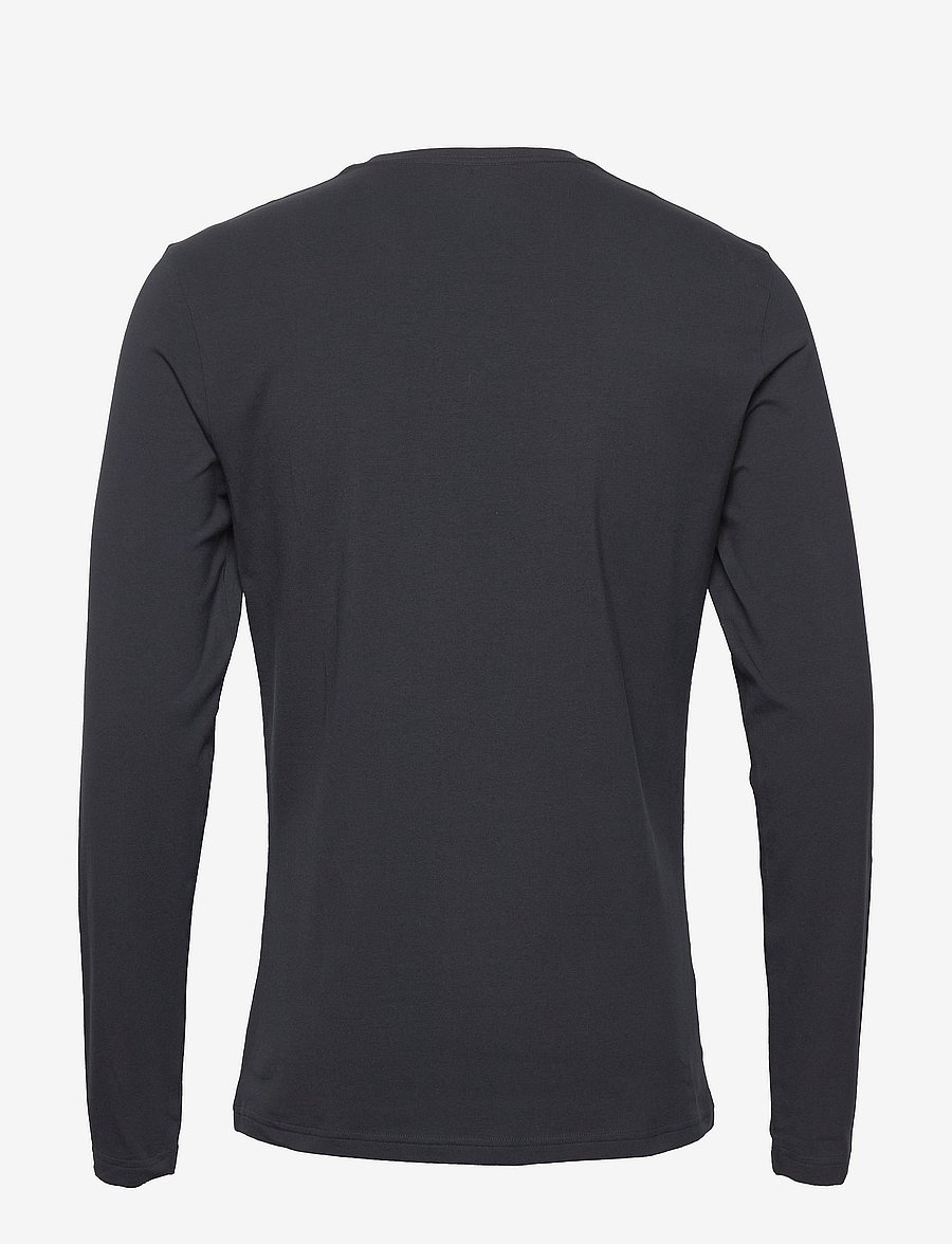 Bread & Boxers - Long sleeve Slim - långärmade t-shirts - dark navy - 2