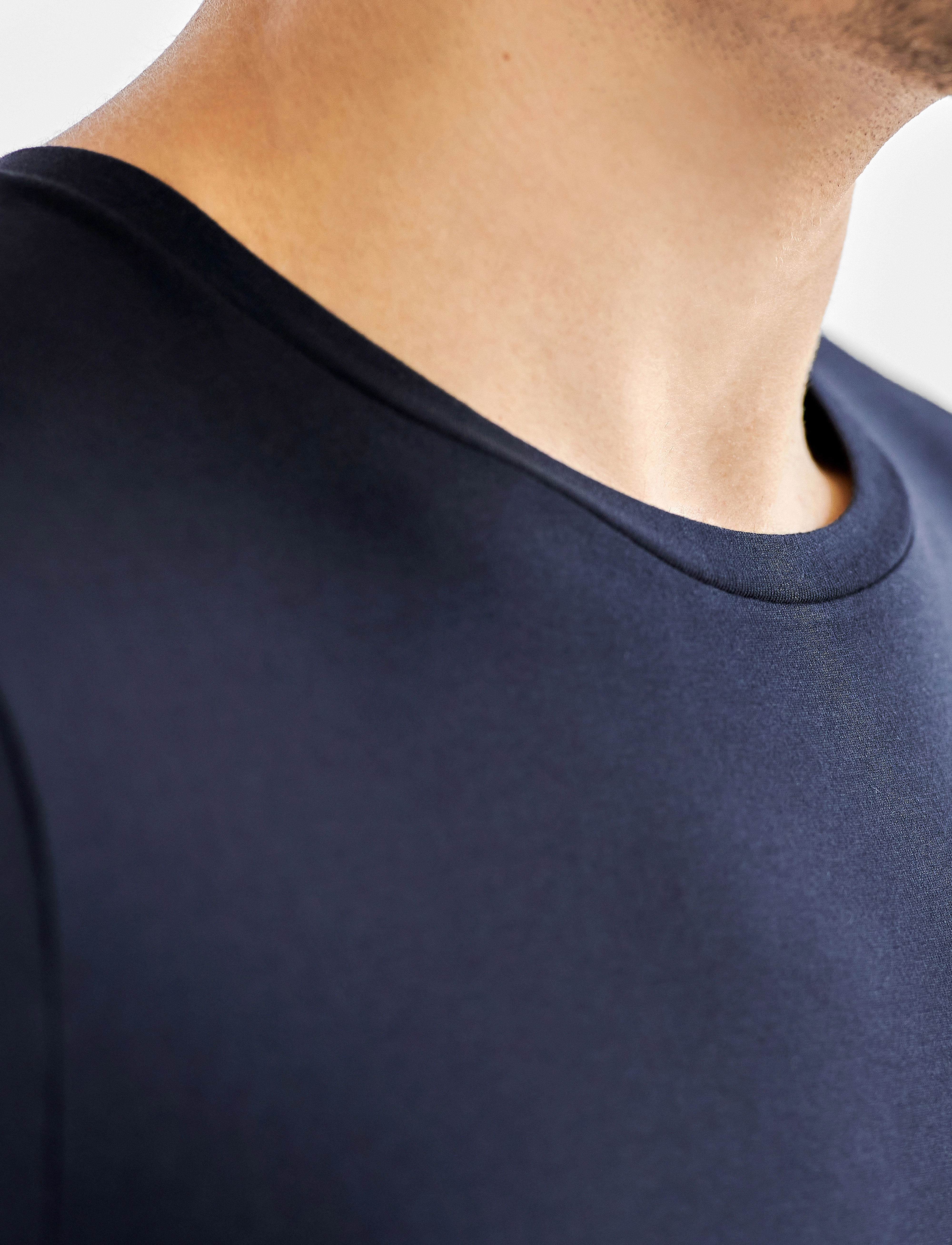 Bread & Boxers - Long sleeve Slim - långärmade t-shirts - dark navy - 4