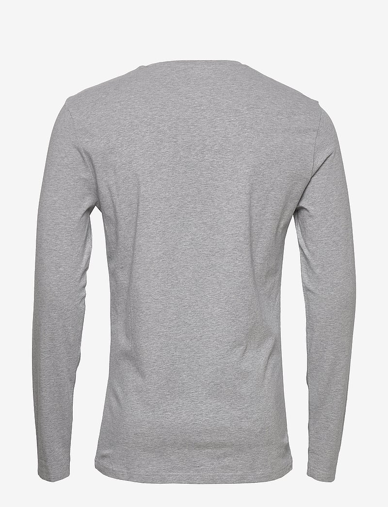 Bread & Boxers - Long sleeve Slim - langærmede t-shirts - grey melange - 2