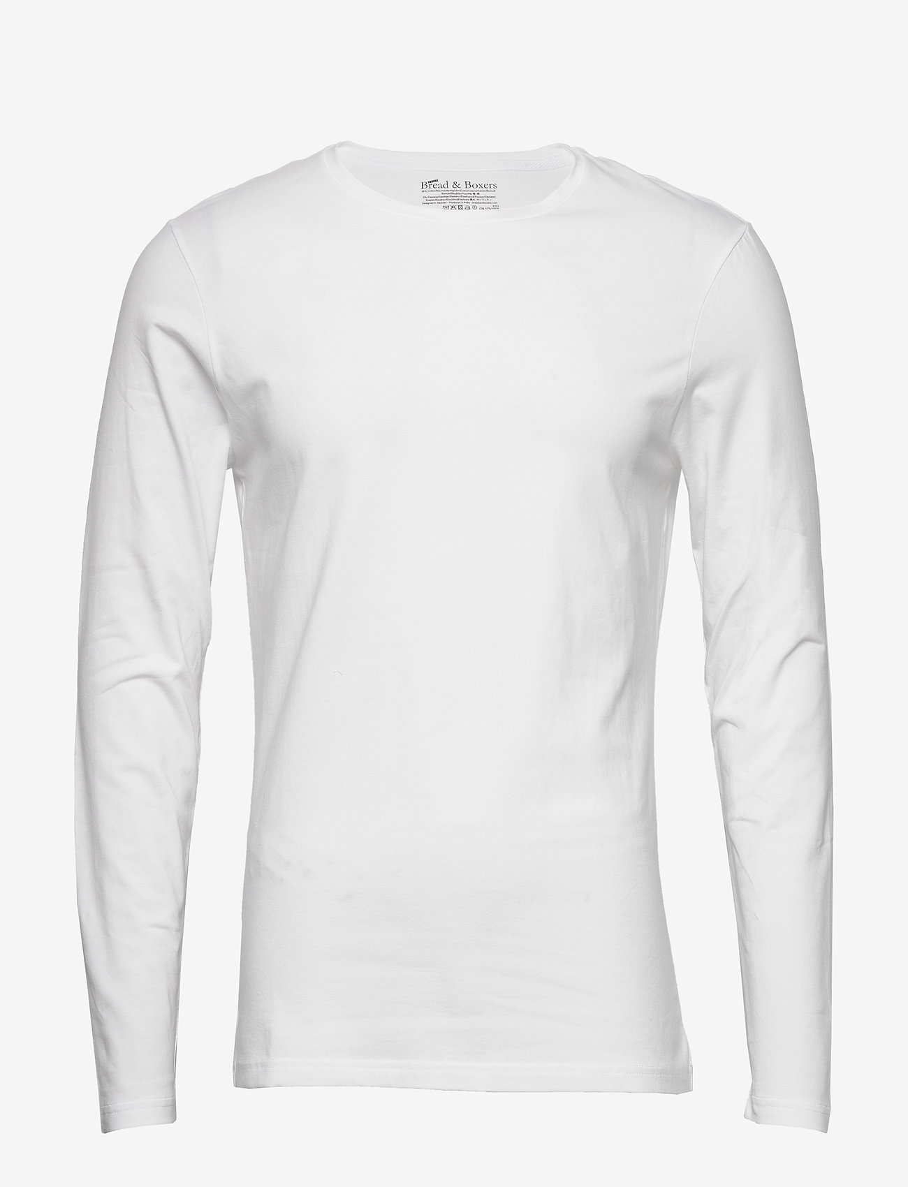 Bread & Boxers - Long sleeve Slim - t-shirts - white - 1