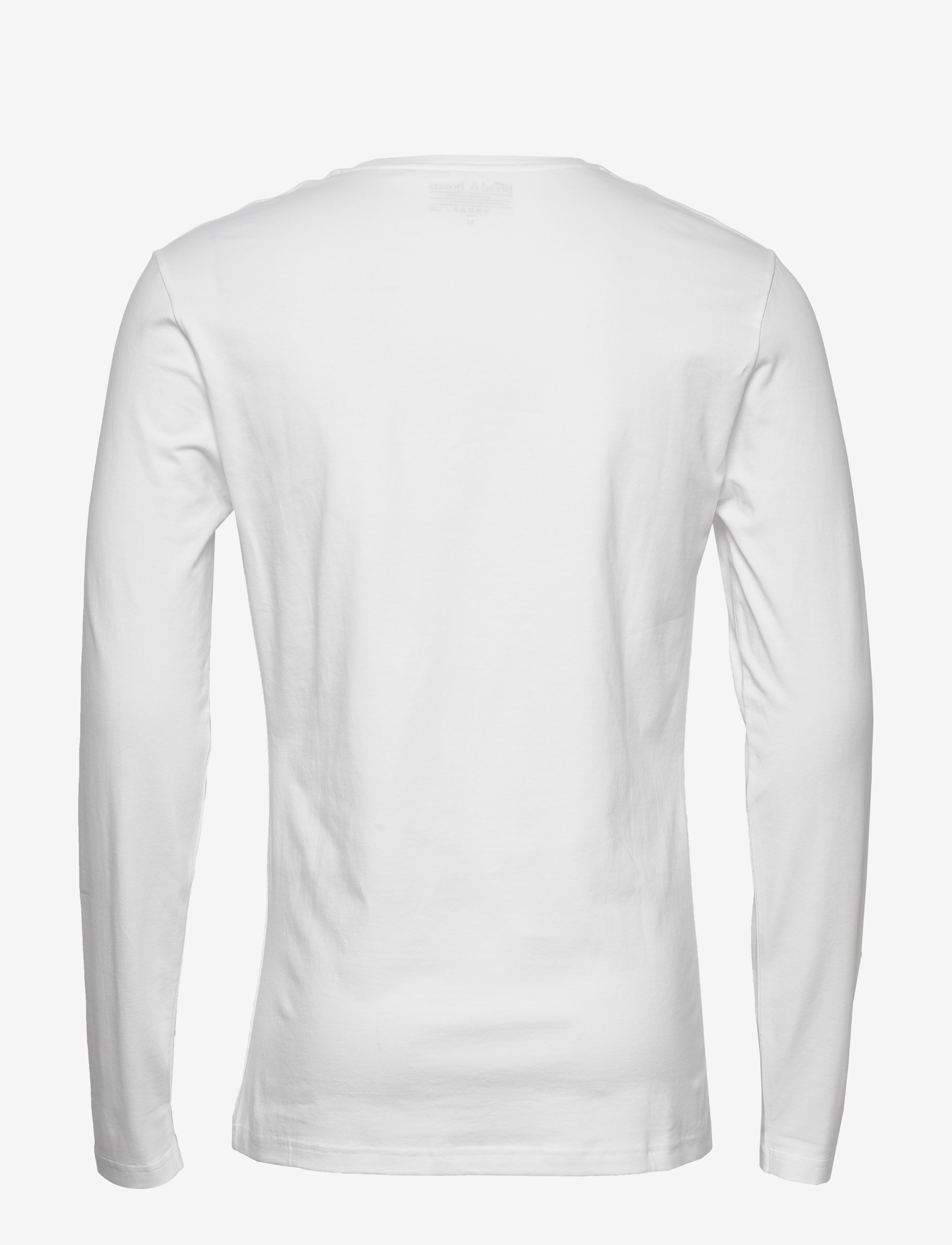 Bread & Boxers - Long sleeve Slim - långärmade t-shirts - white - 2