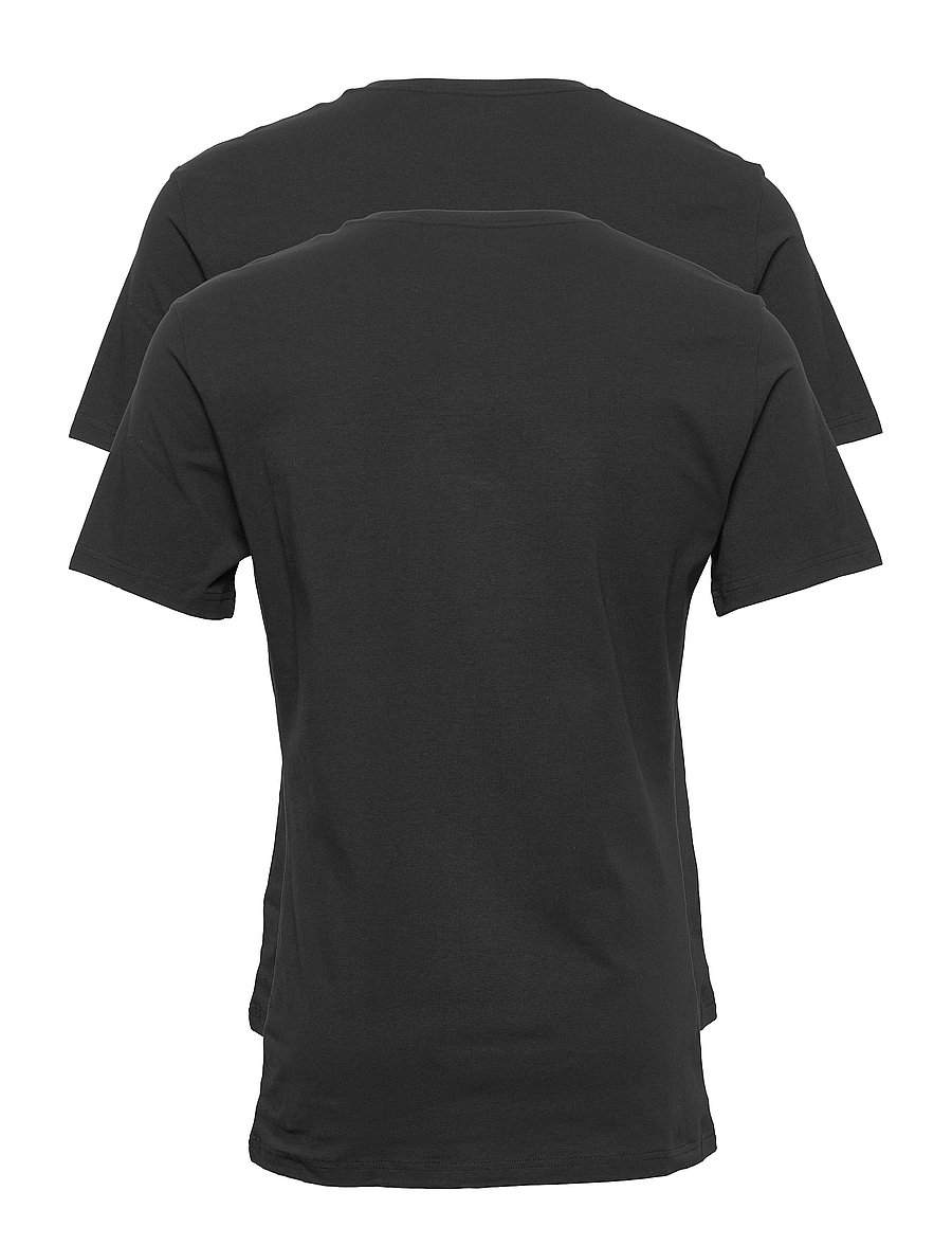 Bread & Boxers - 2-Pack Crew Neck - multipack t-shirts - black - 1