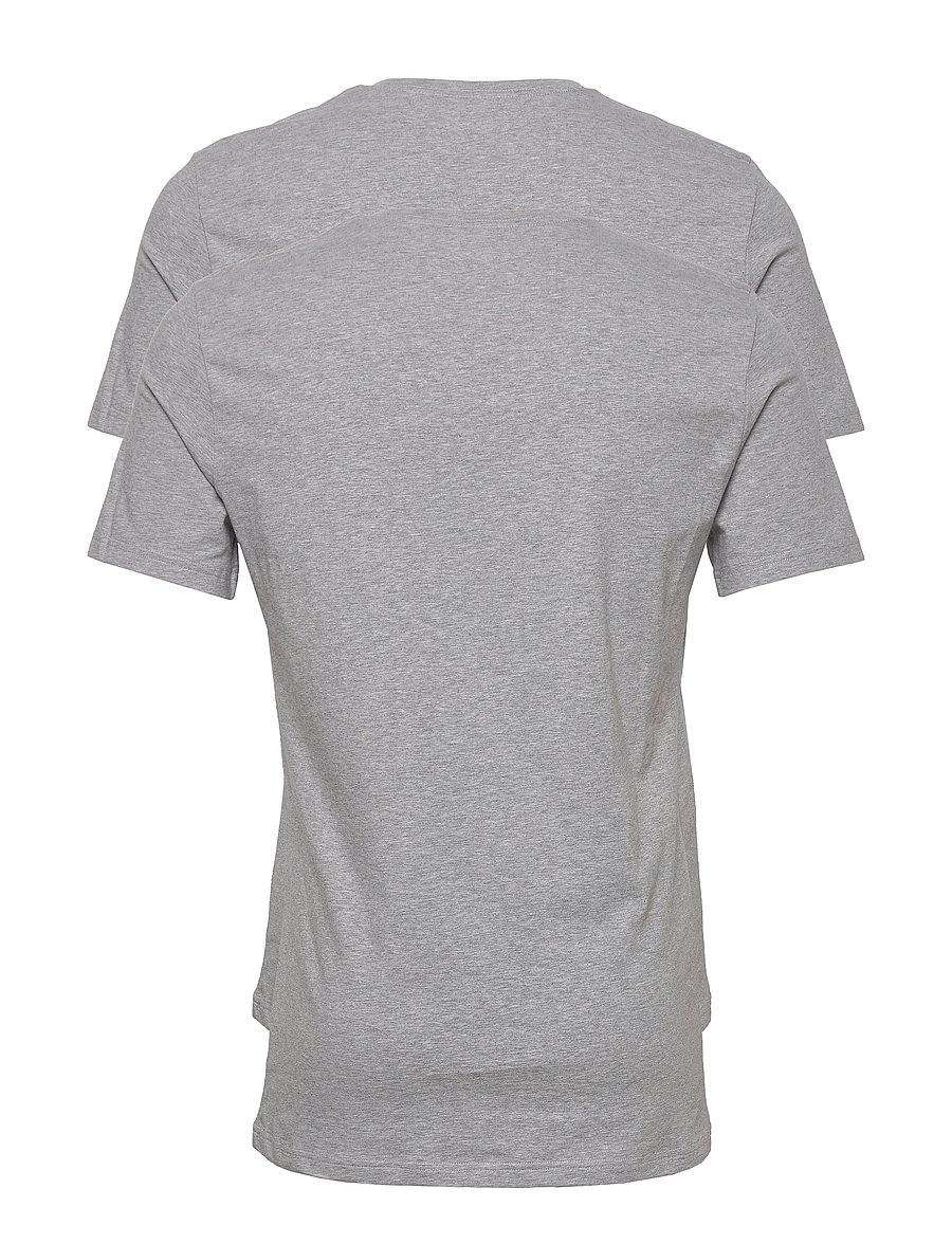 Bread & Boxers - 2-Pack Crew-Neck - t-shirts im multipack - grey melange - 1