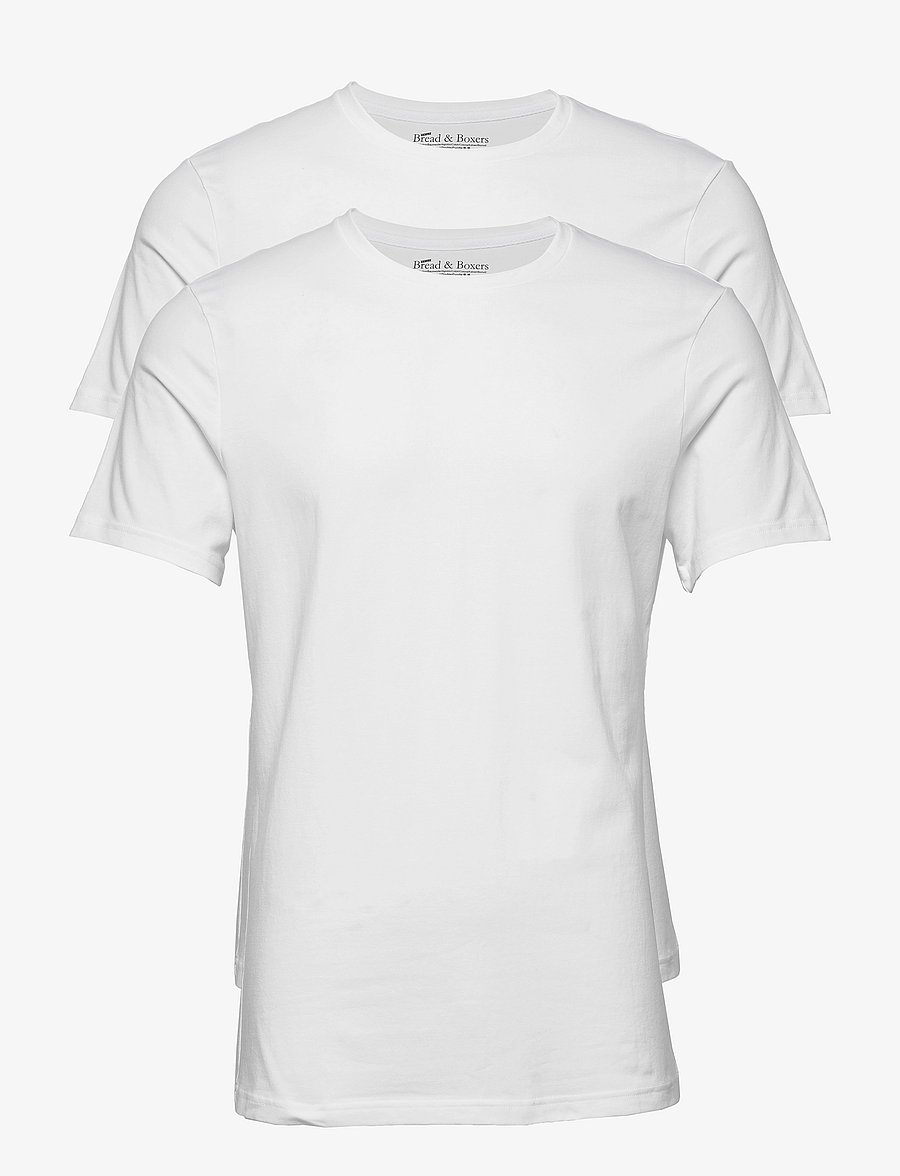 Bread & Boxers - 2-Pack Crew Neck - multipack t-skjorter - white - 1