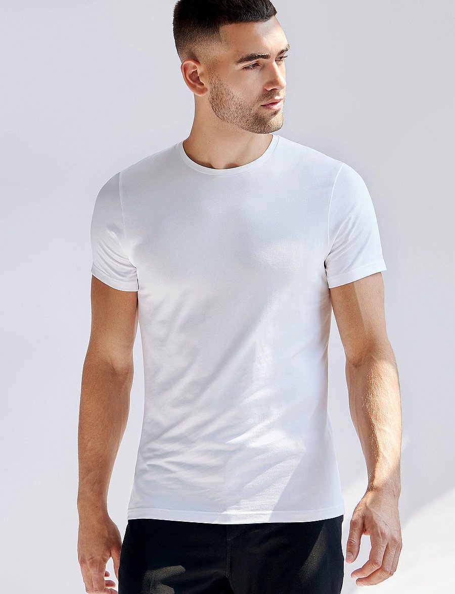 Bread & Boxers - 2-Pack Crew Neck - multipack t-skjorter - white - 0