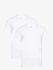 Bread & Boxers - 2-pack V-neck - basic t-shirts - white - 0