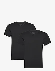 Bread & Boxers - 2-pack V-neck - laisvalaikio marškinėliai - black - 0