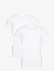 Bread & Boxers - 2-pack V-neck - laisvalaikio marškinėliai - white - 0