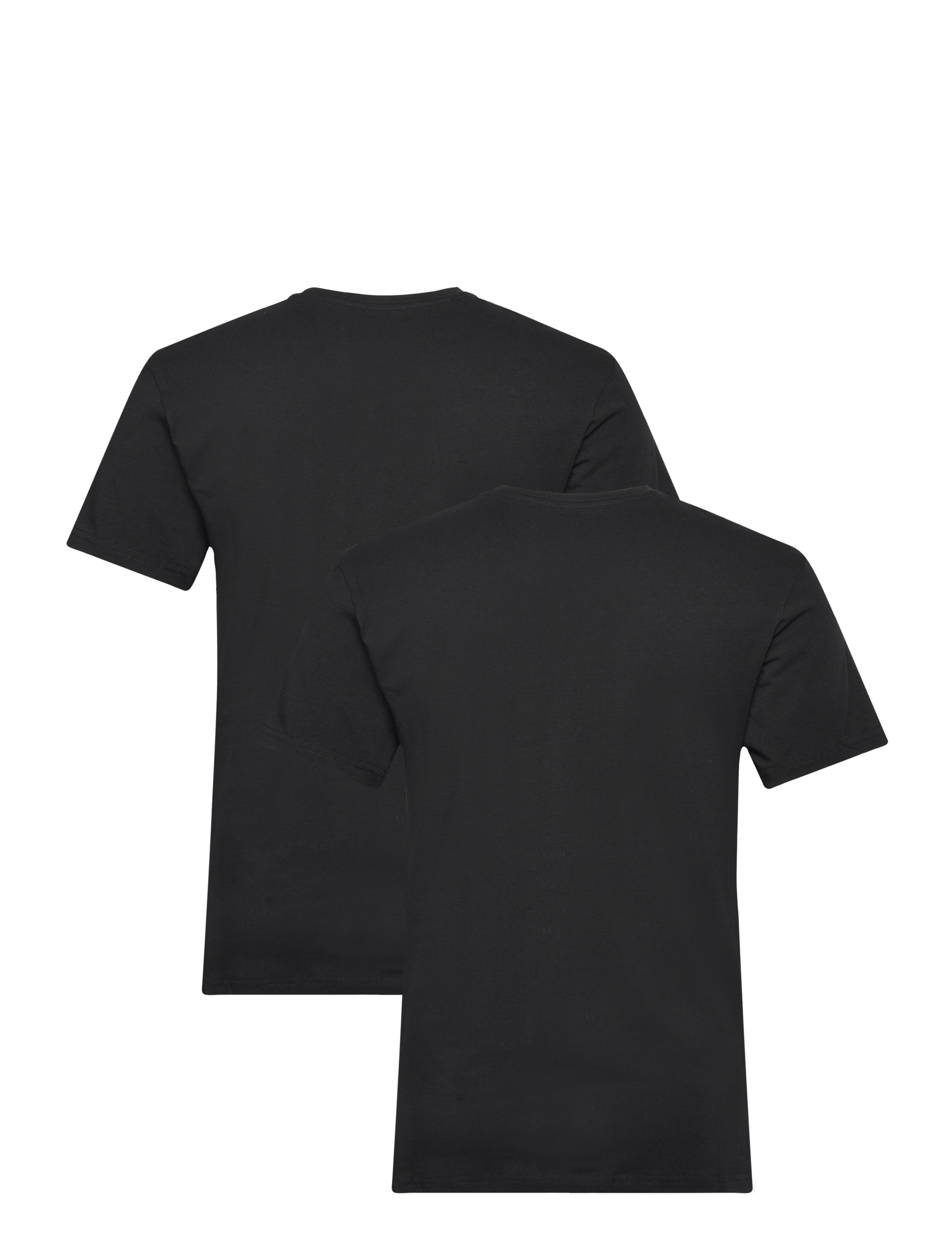 Bread & Boxers - 2-pack V-neck - t-shirts mit v-ausschnitt - black - 1