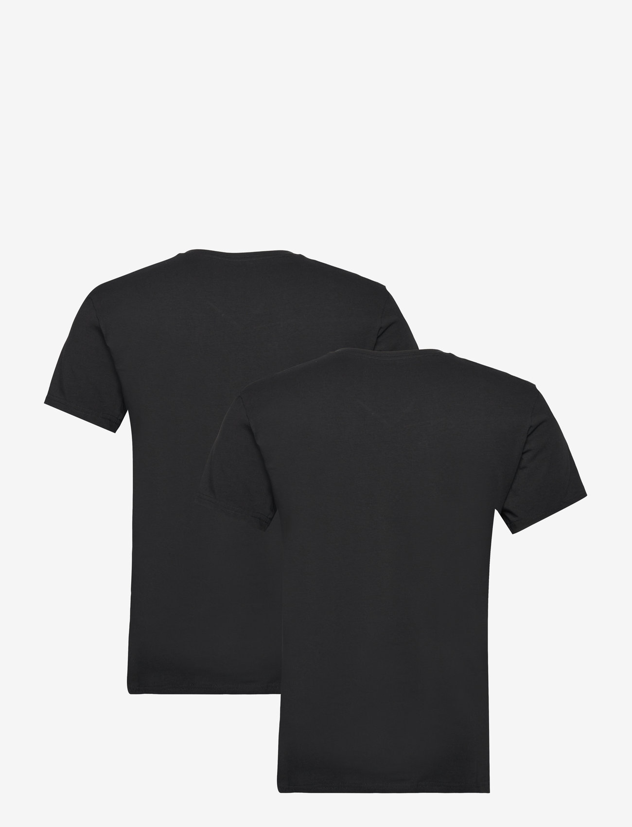 Bread & Boxers - 2-pack V-neck - v-ringade t-shirts - black - 1