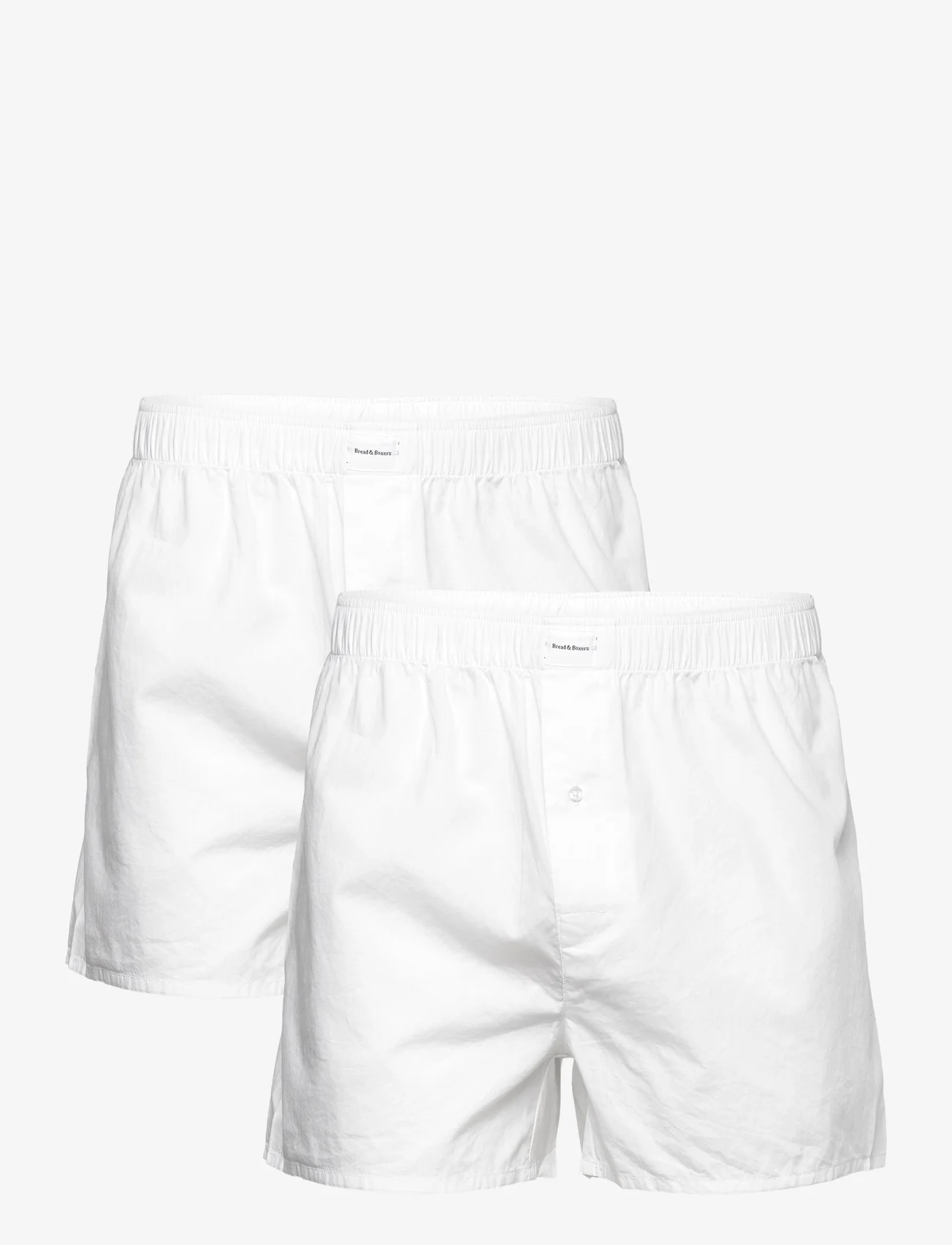 Bread & Boxers - 2-pack Boxer Shorts - laveste priser - white - 0