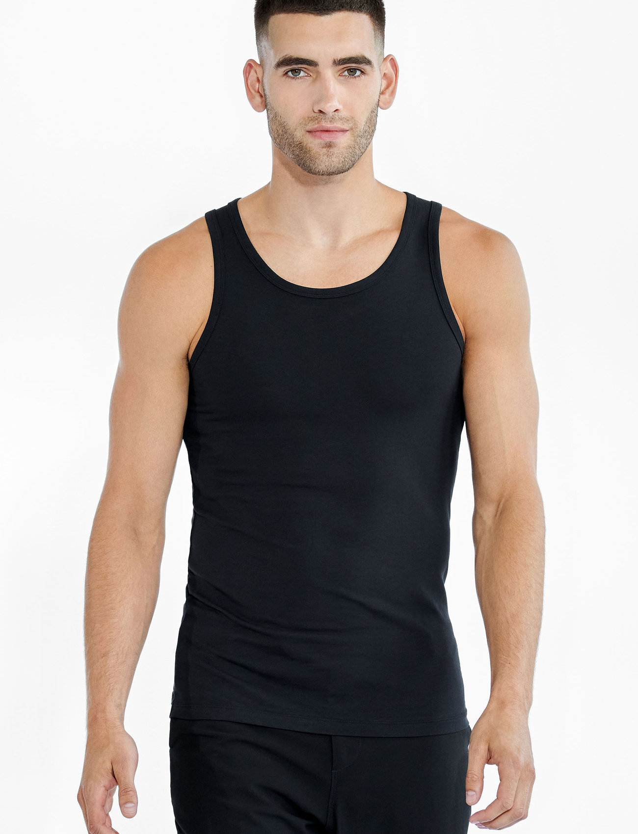 Bread & Boxers - 2-Pack Tank - sleeveless shirts - black - 1