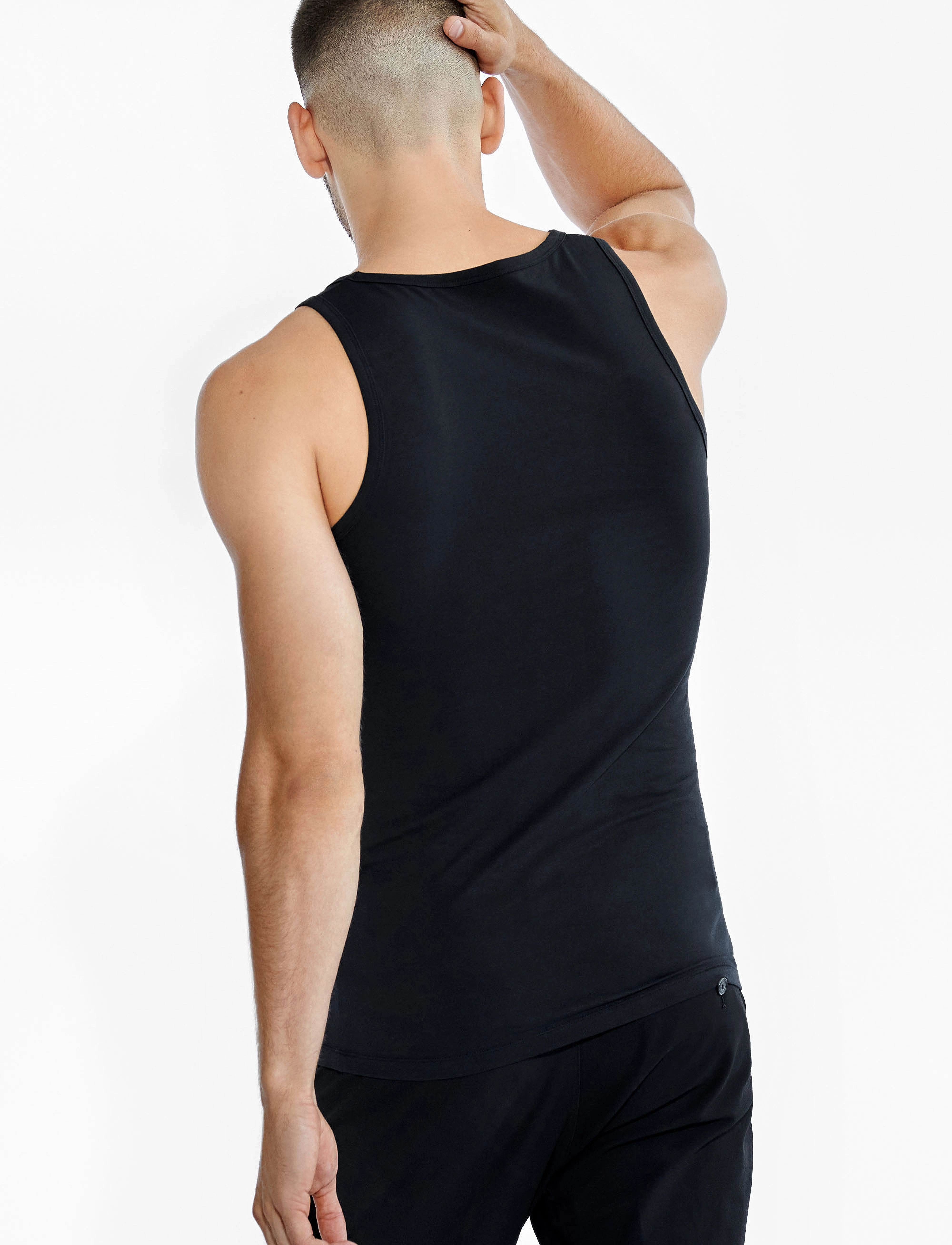 Bread & Boxers - 2-Pack Tank - alhaisimmat hinnat - black - 3