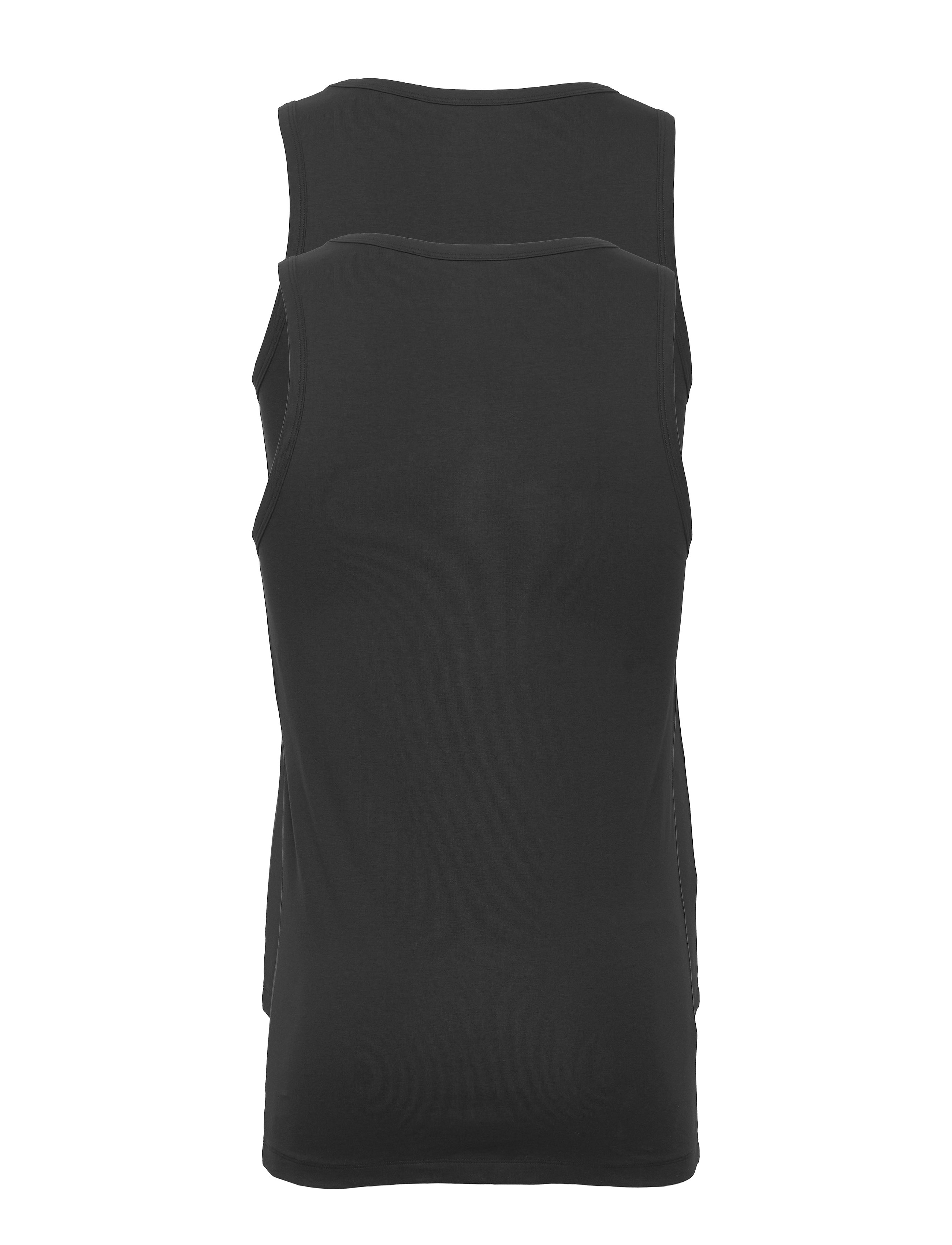 Bread & Boxers - 2-Pack Tank - alhaisimmat hinnat - black - 5