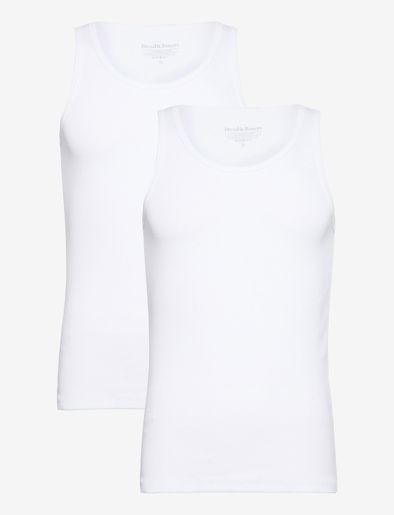 Bread & Boxers - 2-Pack Tank Ribbed - herbstliche kleidung - white - 0