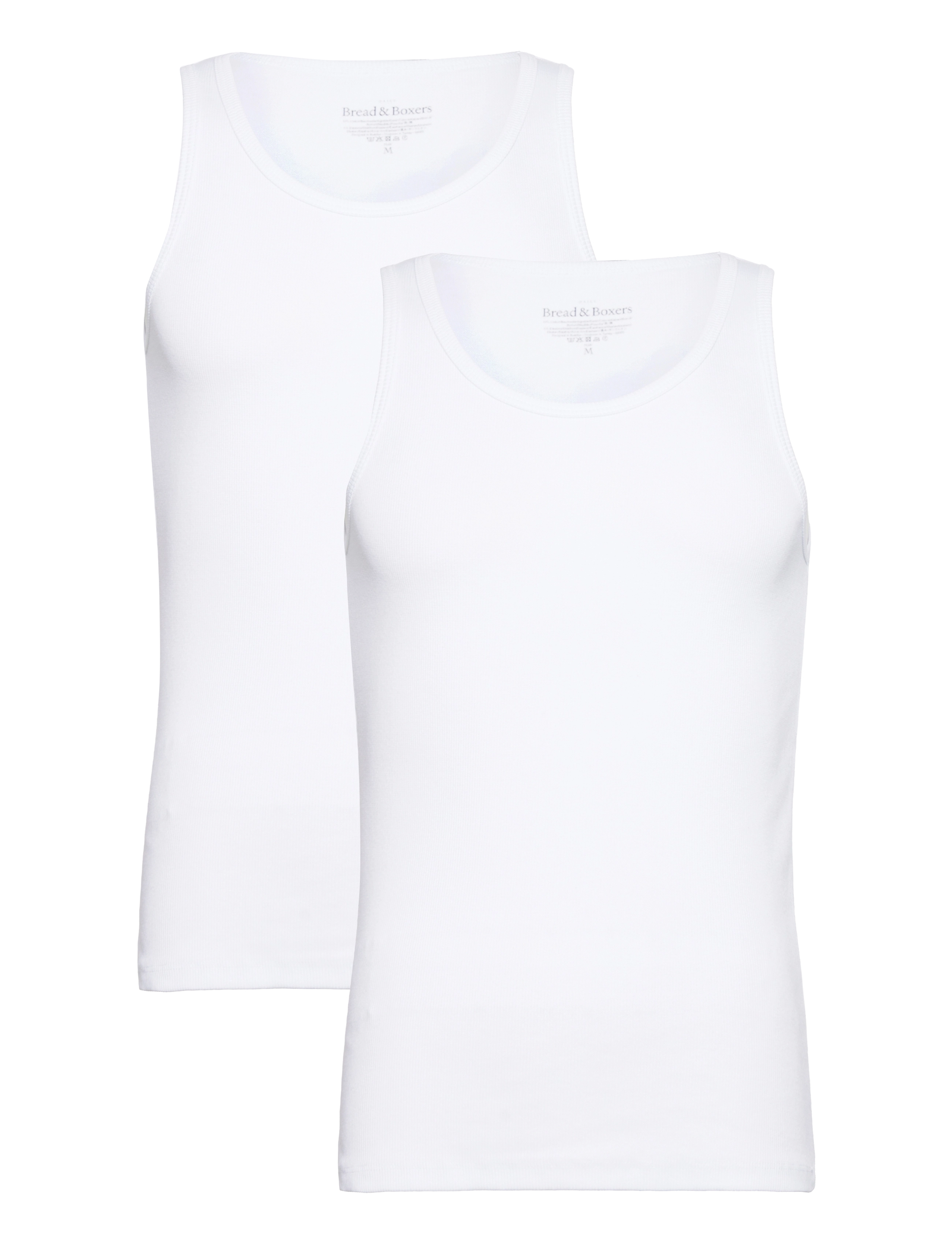 2-Pack Tank Ribbed - WHITE