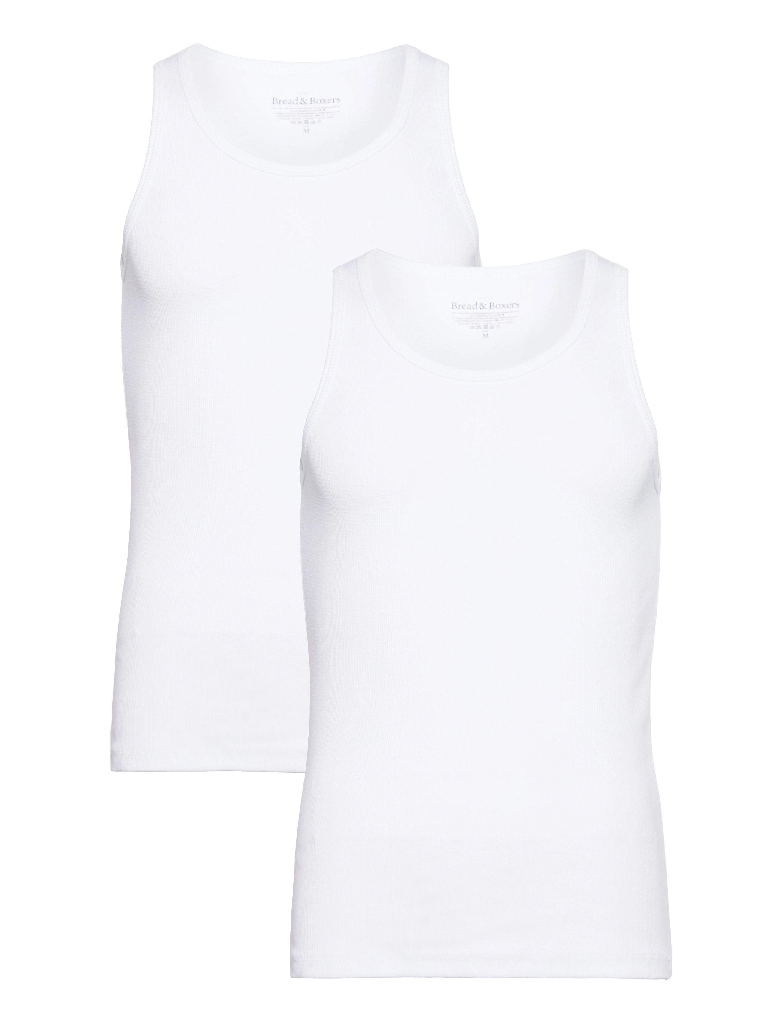 2-Pack Tank Ribbed - WHITE