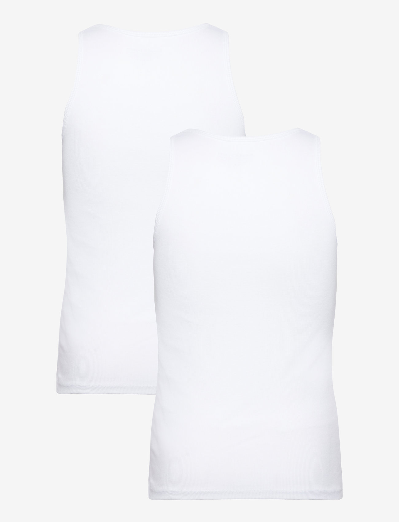 Bread & Boxers - 2-Pack Tank Ribbed - efterårstøj - white - 1