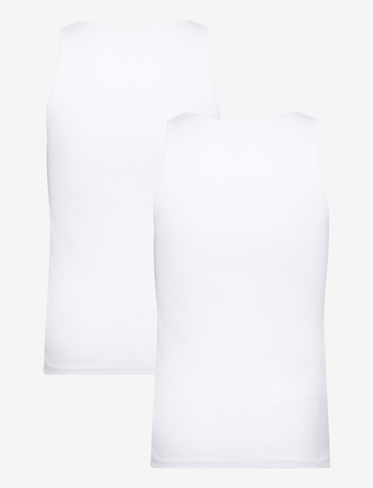 Bread & Boxers - 2-Pack Tank Ribbed - efterårstøj - white - 1