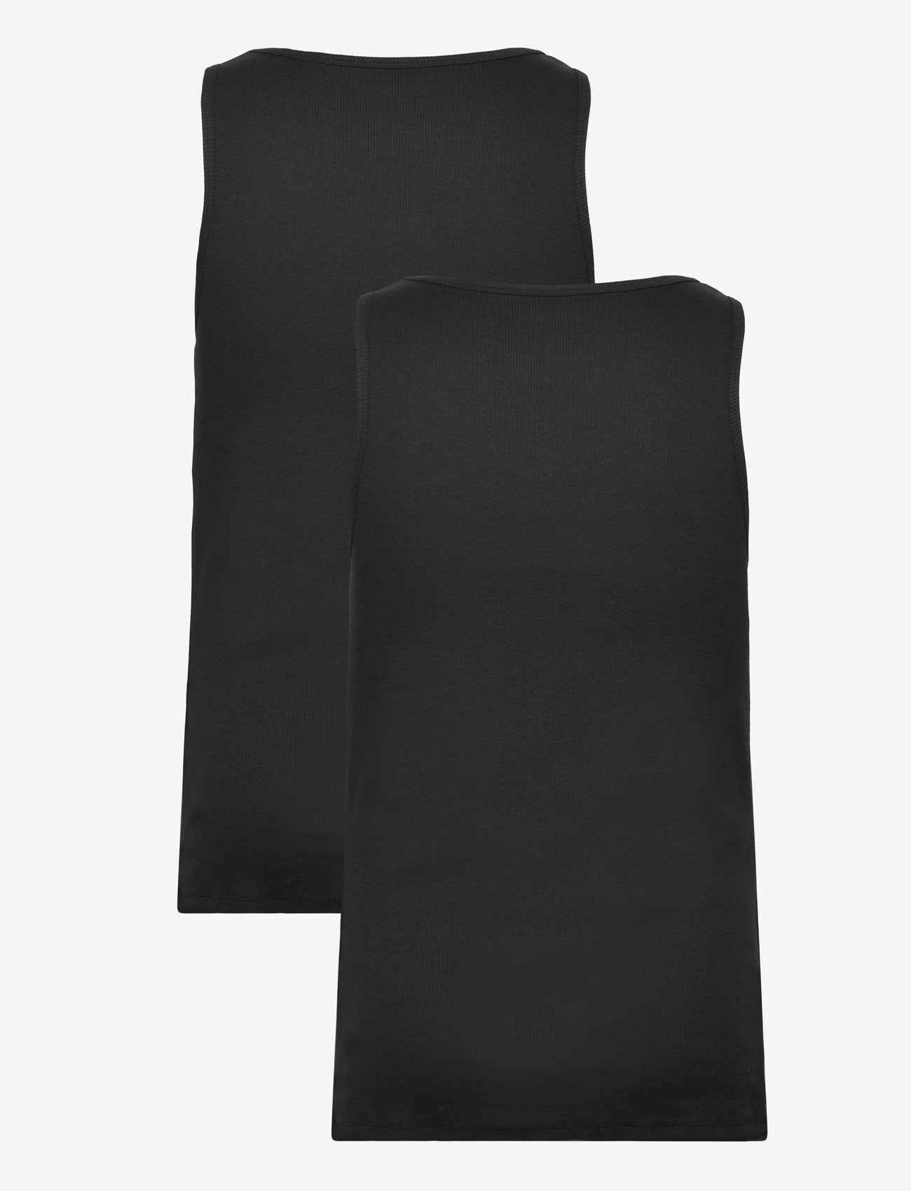 Bread & Boxers - 2-Pack Tank Ribbed - tanktops - black - 1