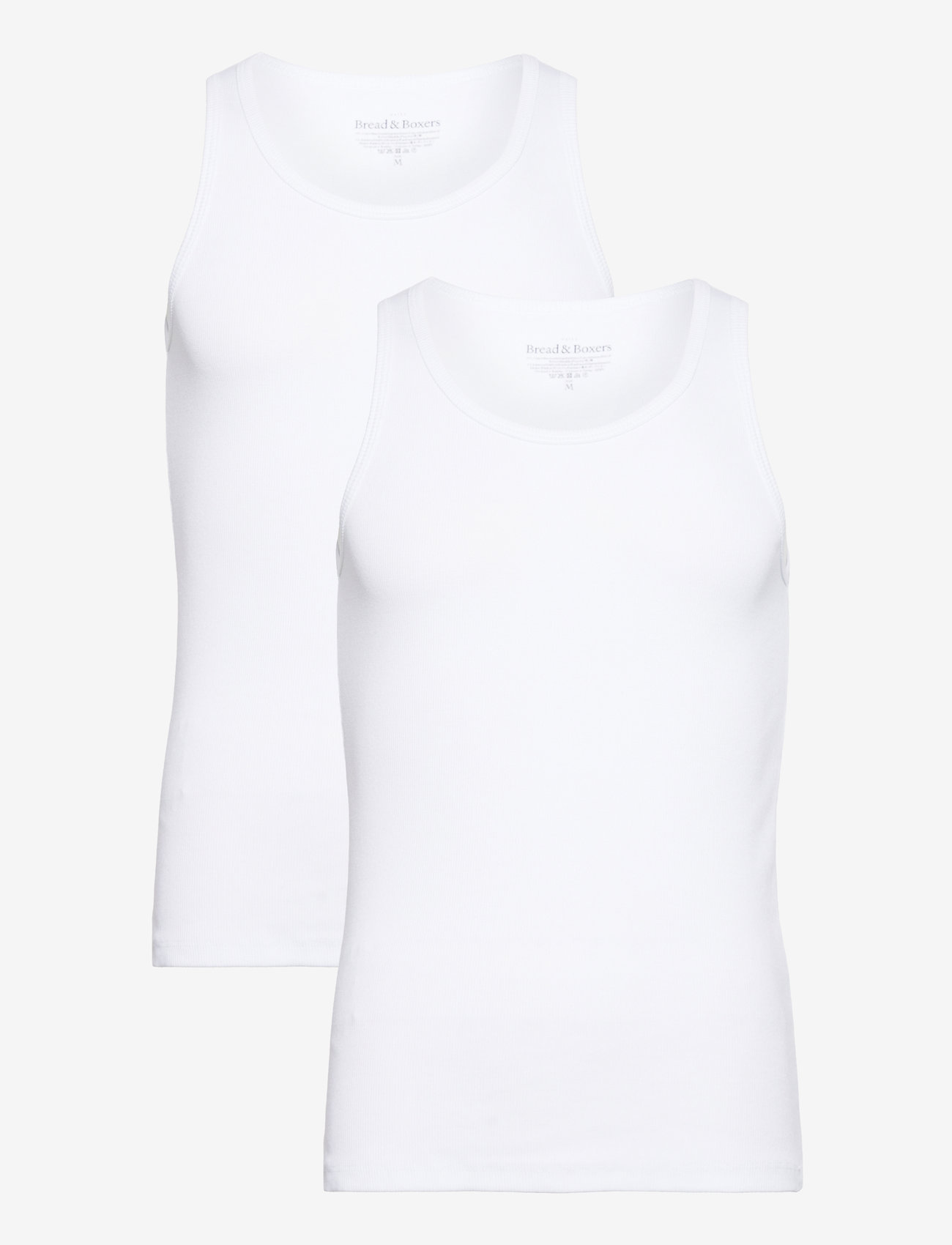 Bread & Boxers - 2-Pack Tank Ribbed - tank tops - white - 0