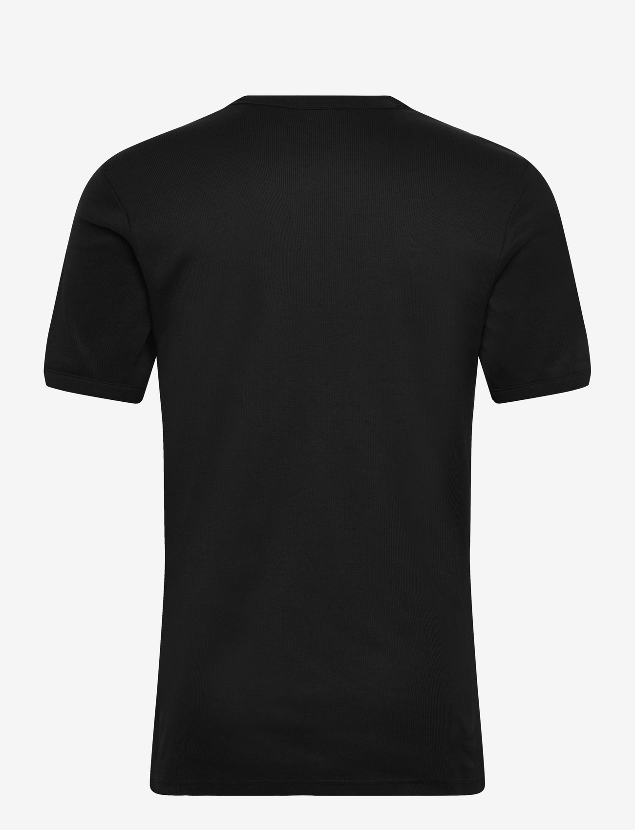 Bread & Boxers - Crew-Neck Ribbed - kortærmede t-shirts - black - 1