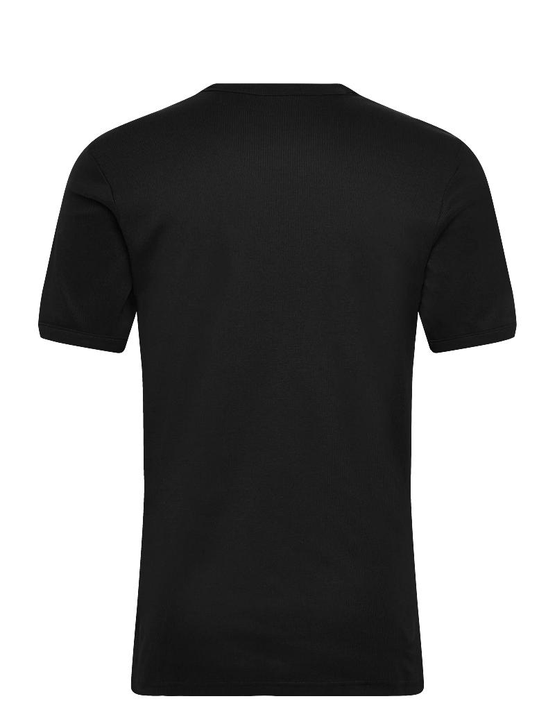 Bread & Boxers - Crew-Neck Ribbed - kortærmede t-shirts - black - 1