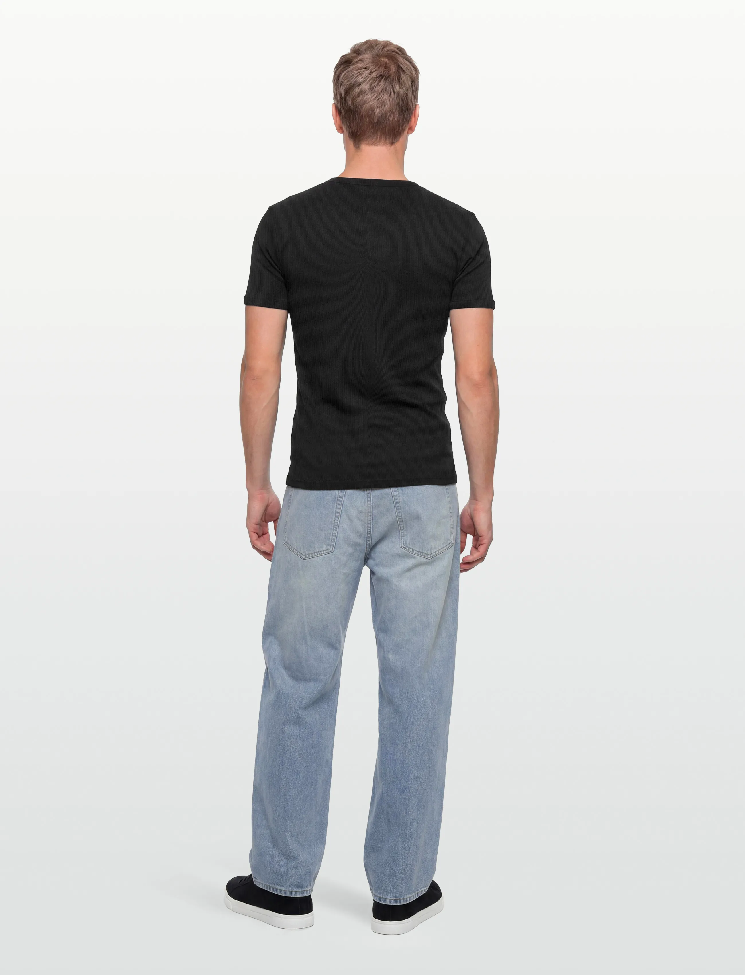 Bread & Boxers - Crew-Neck Ribbed - die niedrigsten preise - black - 4