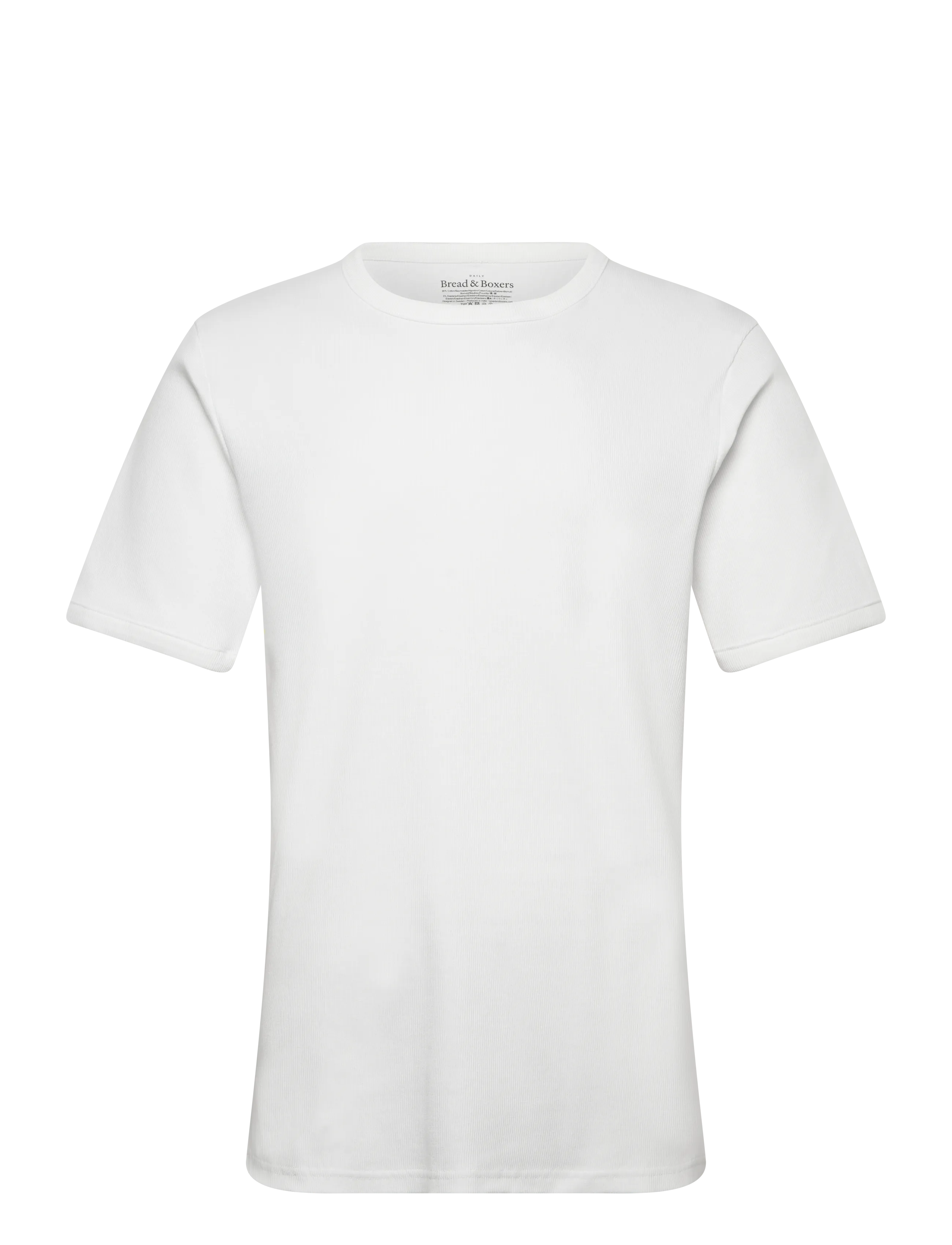 BREAD & Boxershorts Crew-Neck Ribbed Weiß - XL - Herren