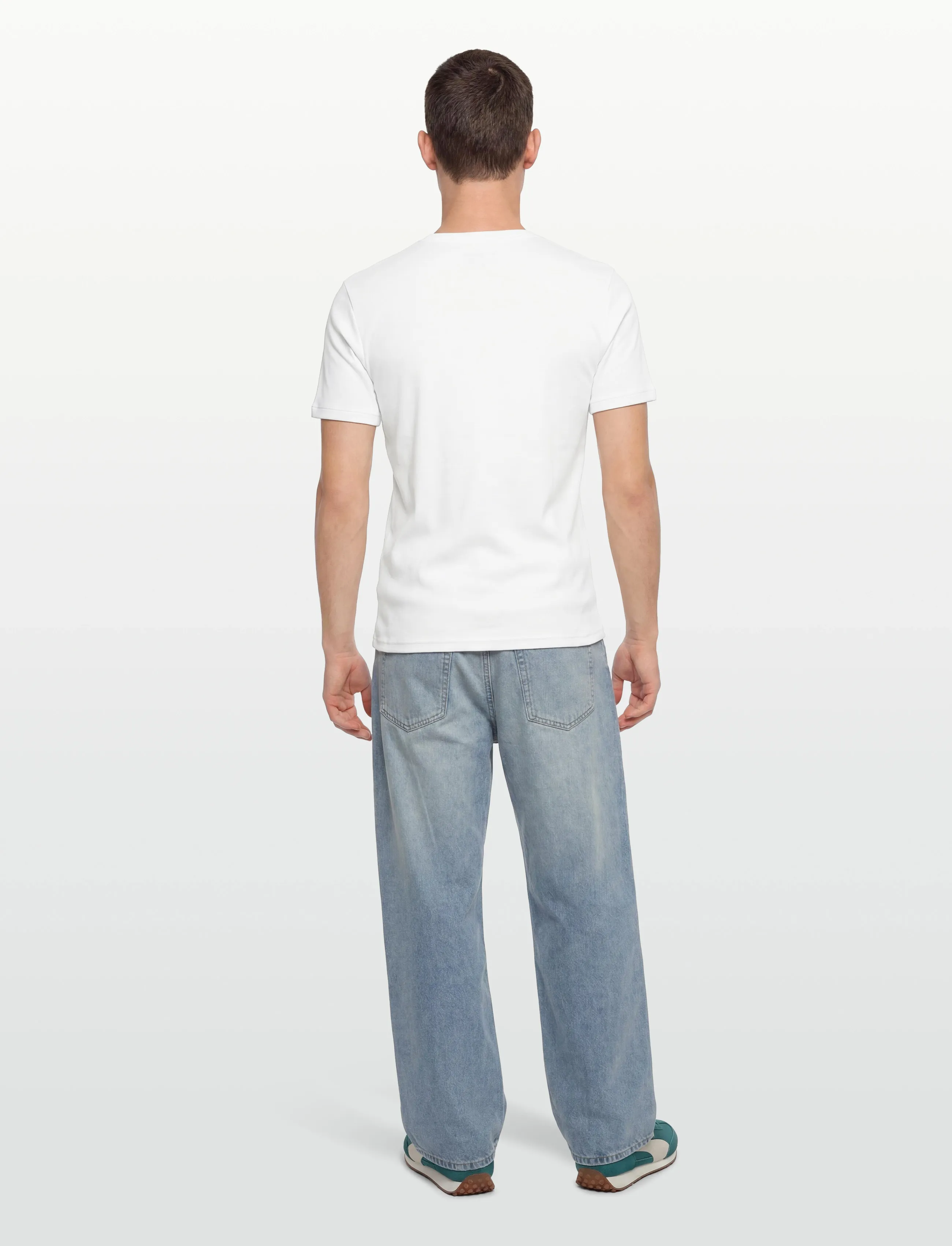 Bread & Boxers - Crew-Neck Ribbed - kurzärmelige t-shirts - white - 4
