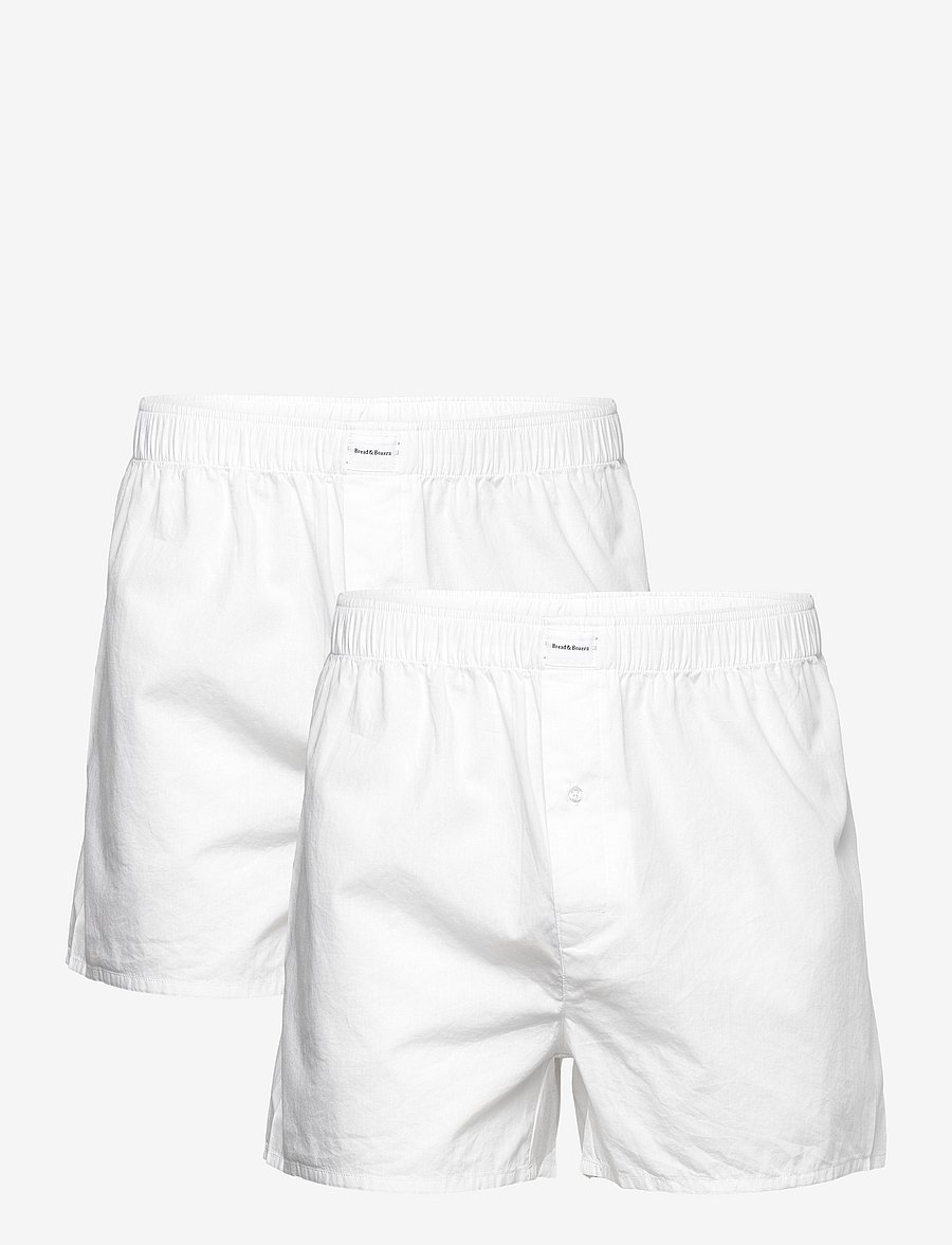 Bread & Boxers - 2-pack Boxer Shorts - unterhosen im multipack - white - 1